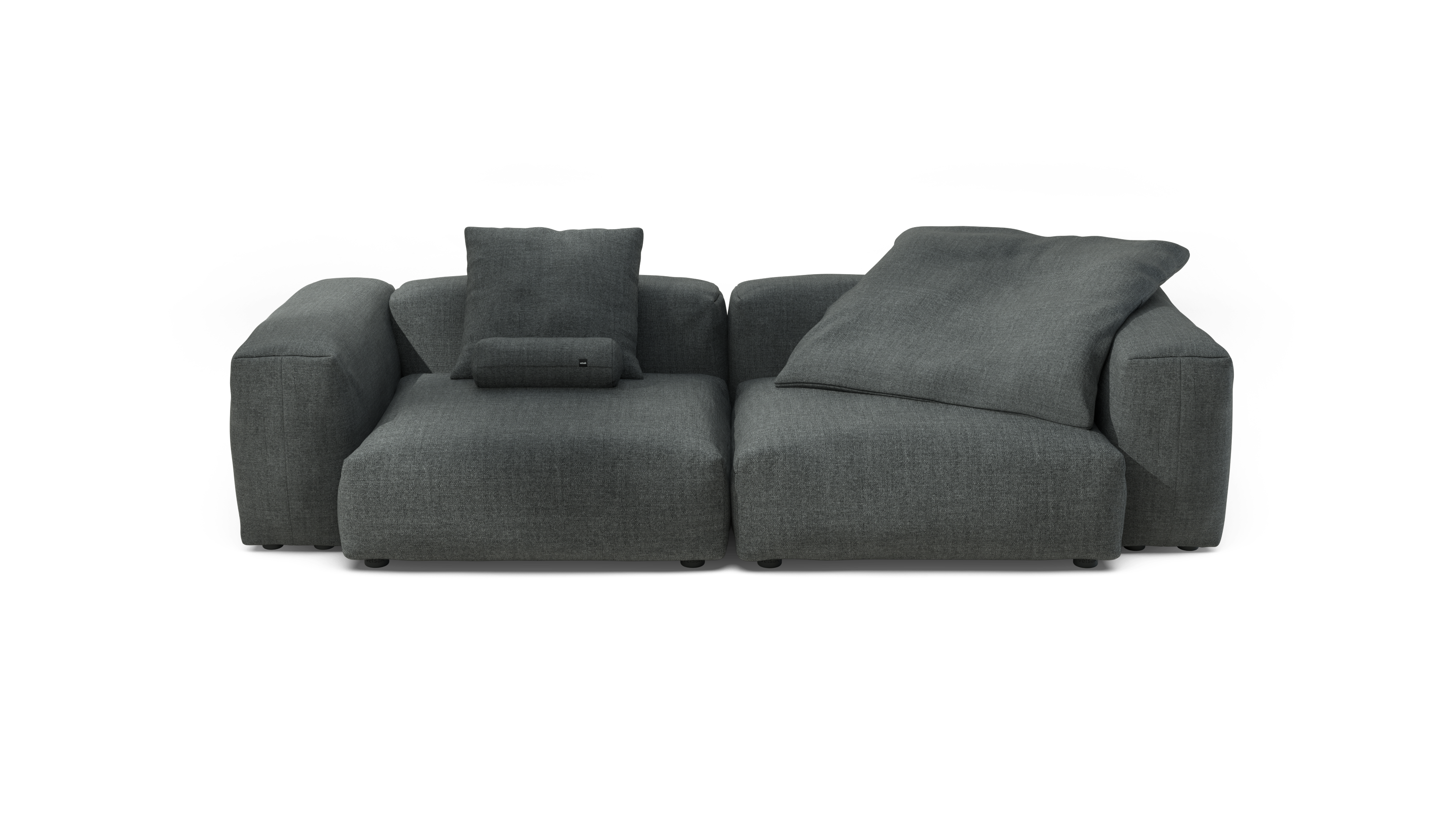 vetsak Sofa Set 02 Large divano modulare pique grigio scuro