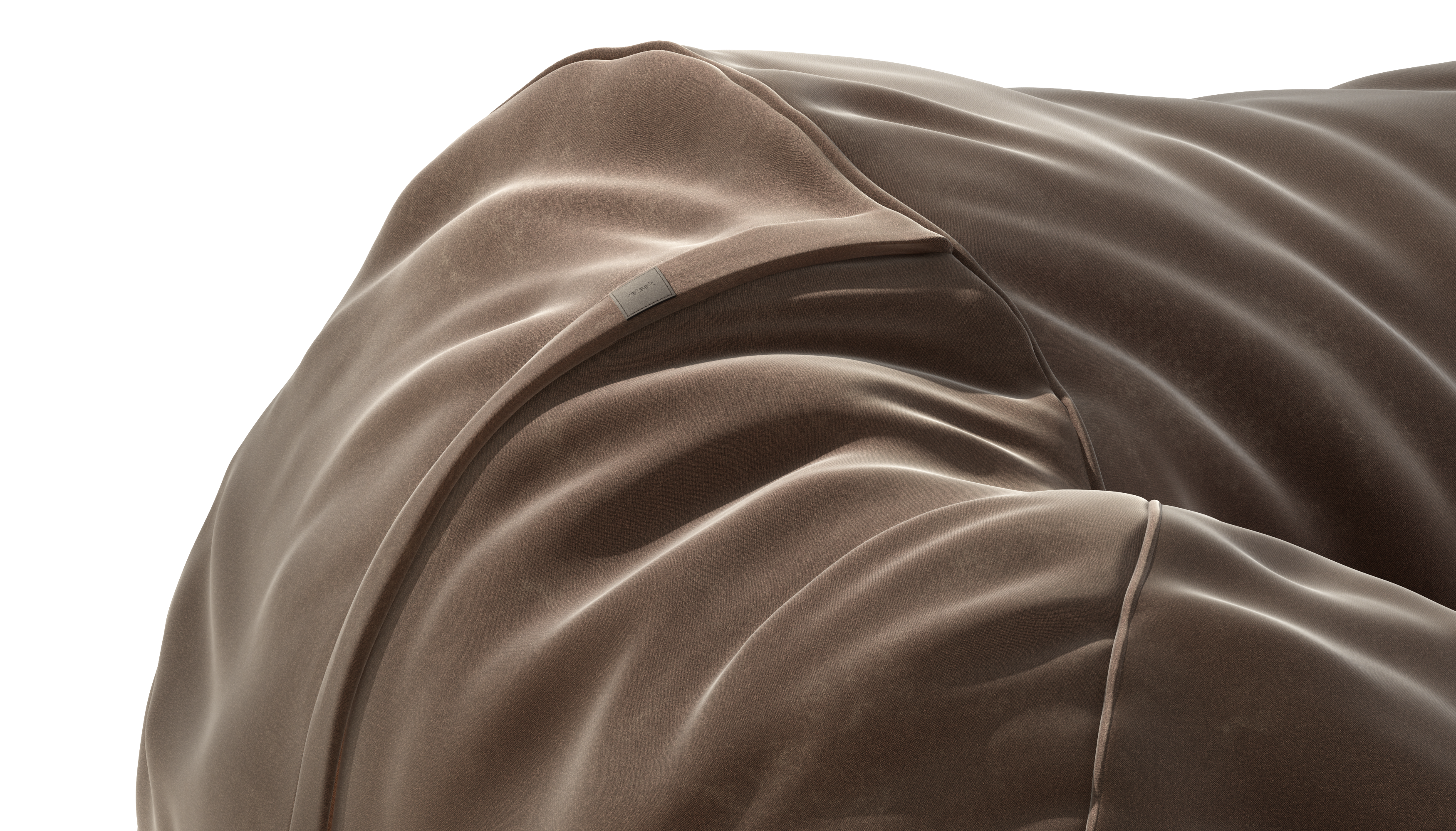 vetsak Cover Large fodera pouf Suave espresso