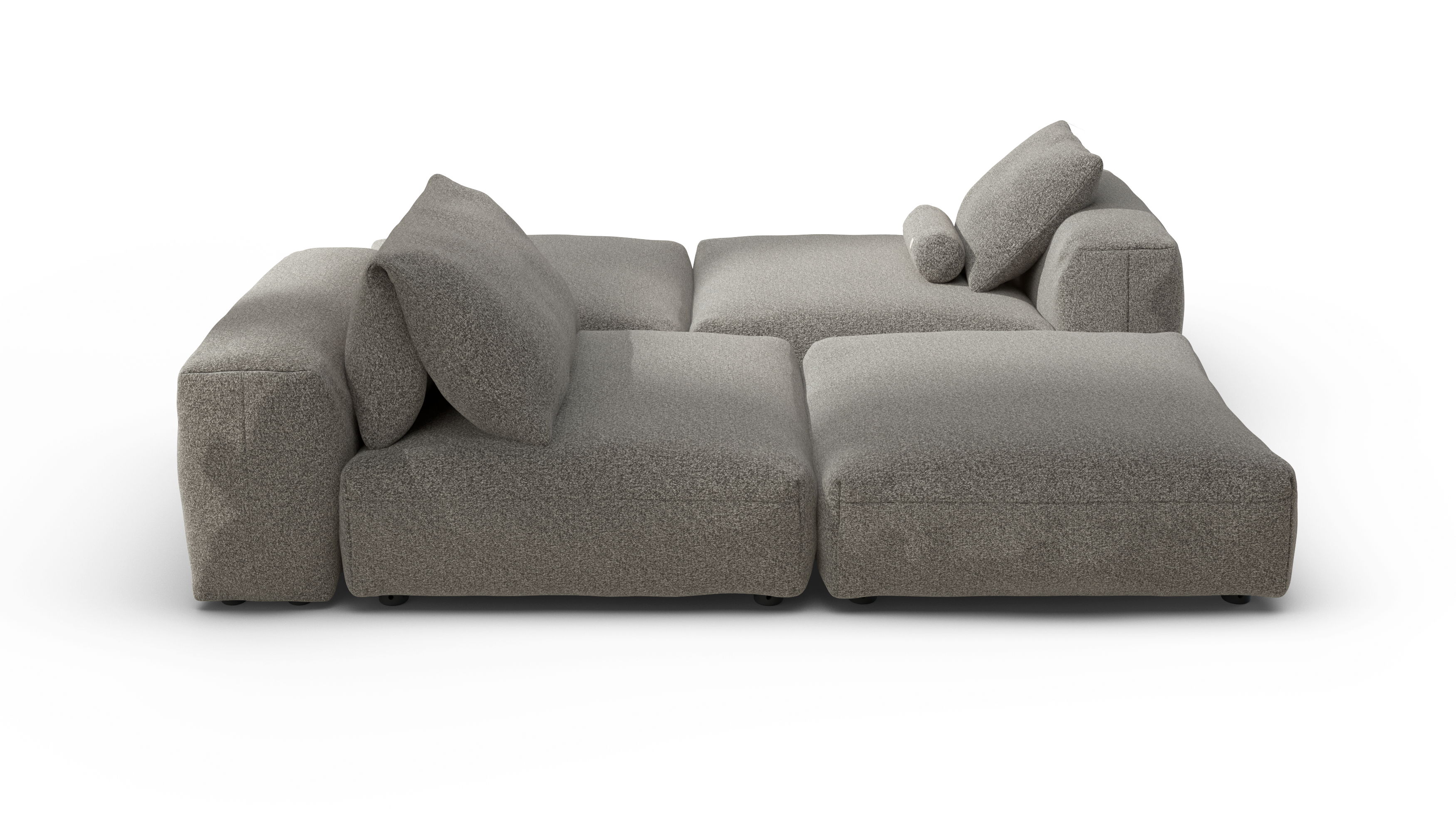 vetsak Set 08 Daybed divano modulare 6 posti platino