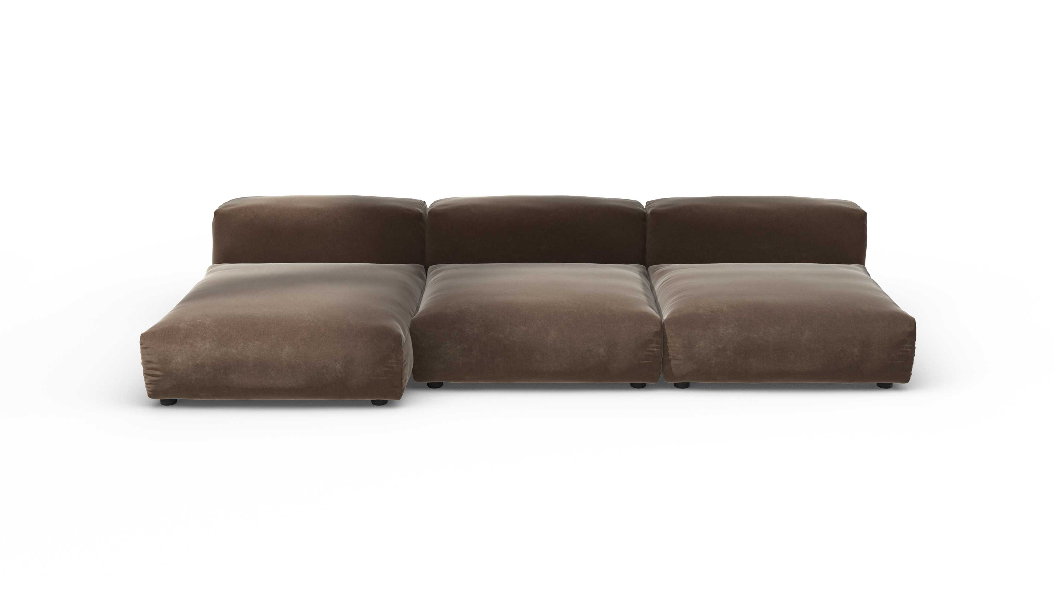 Vetsak Set 04 Suave divano modulare 5 posti espresso 315 cm