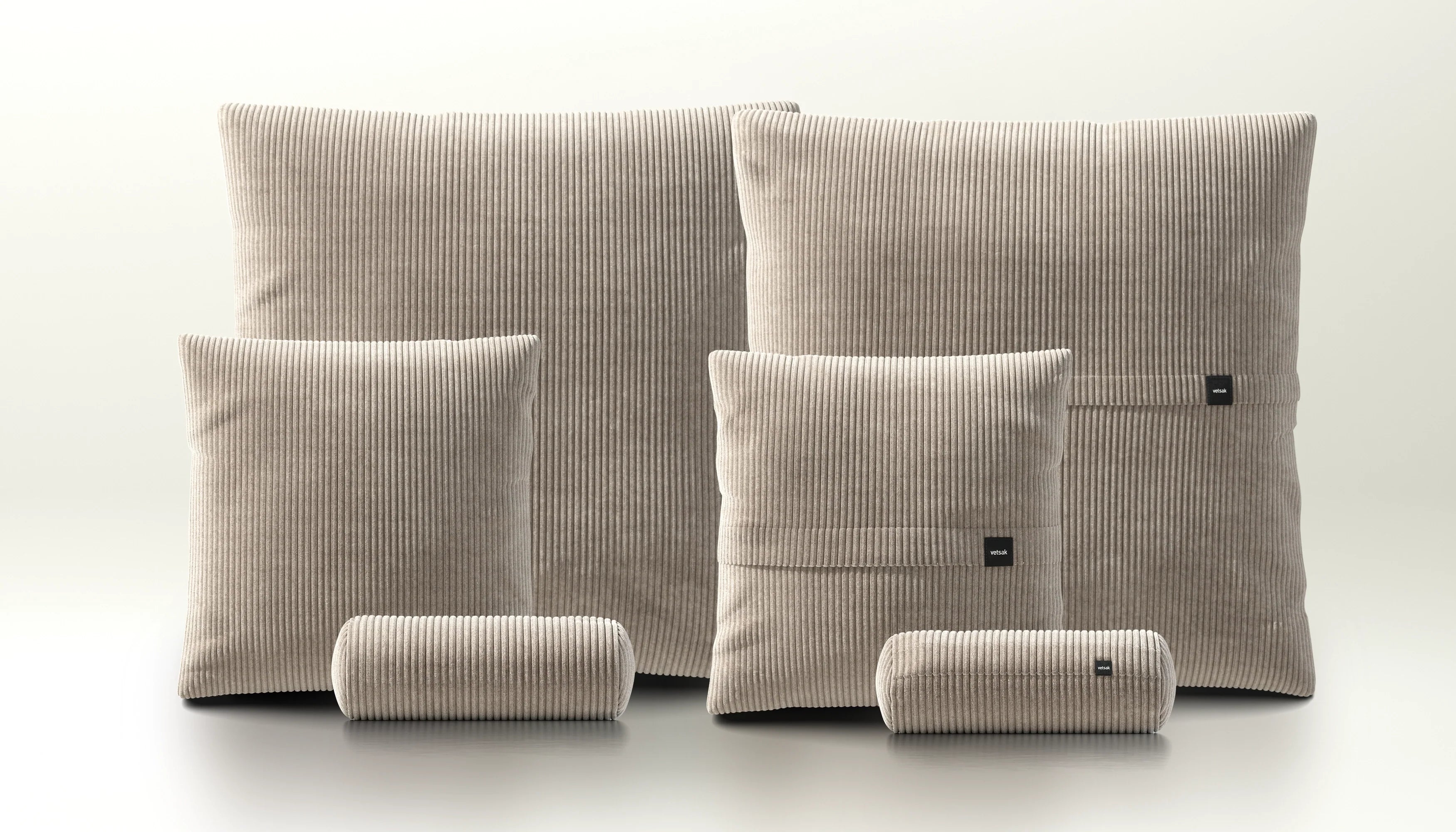 Vetsak Pillow Set 3 set 3 cuscini platino velluto