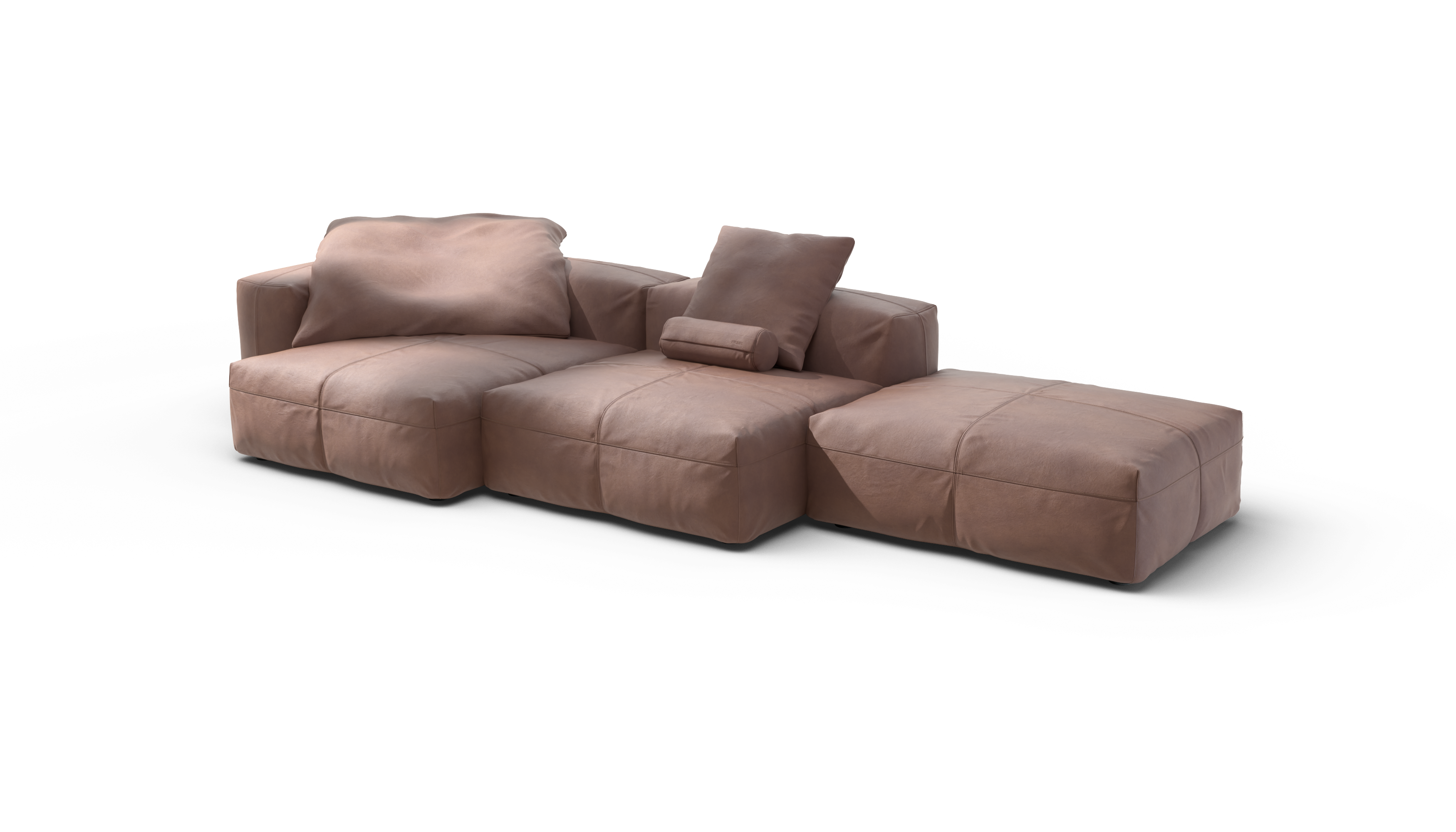 vetsak Sofa Set 04 divano pelle stone 315x136