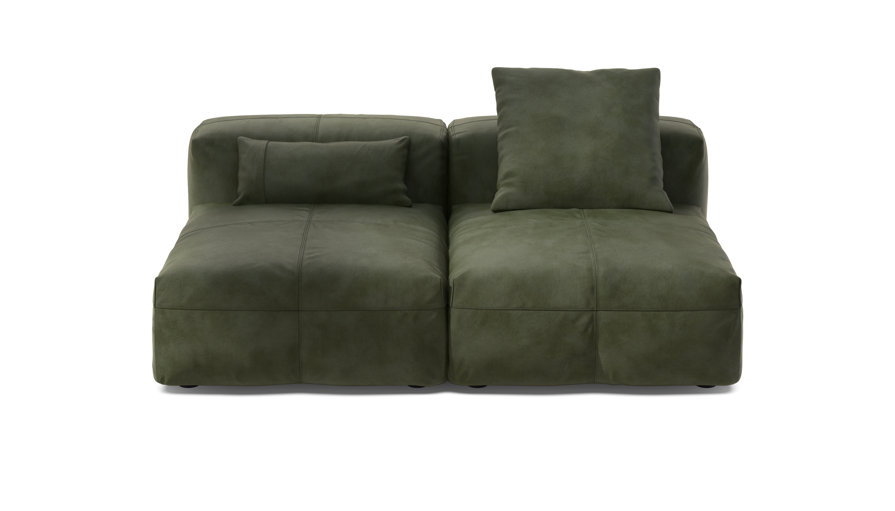 Vetsak Sofa Set 01 Medium divano modulare pelle oliva