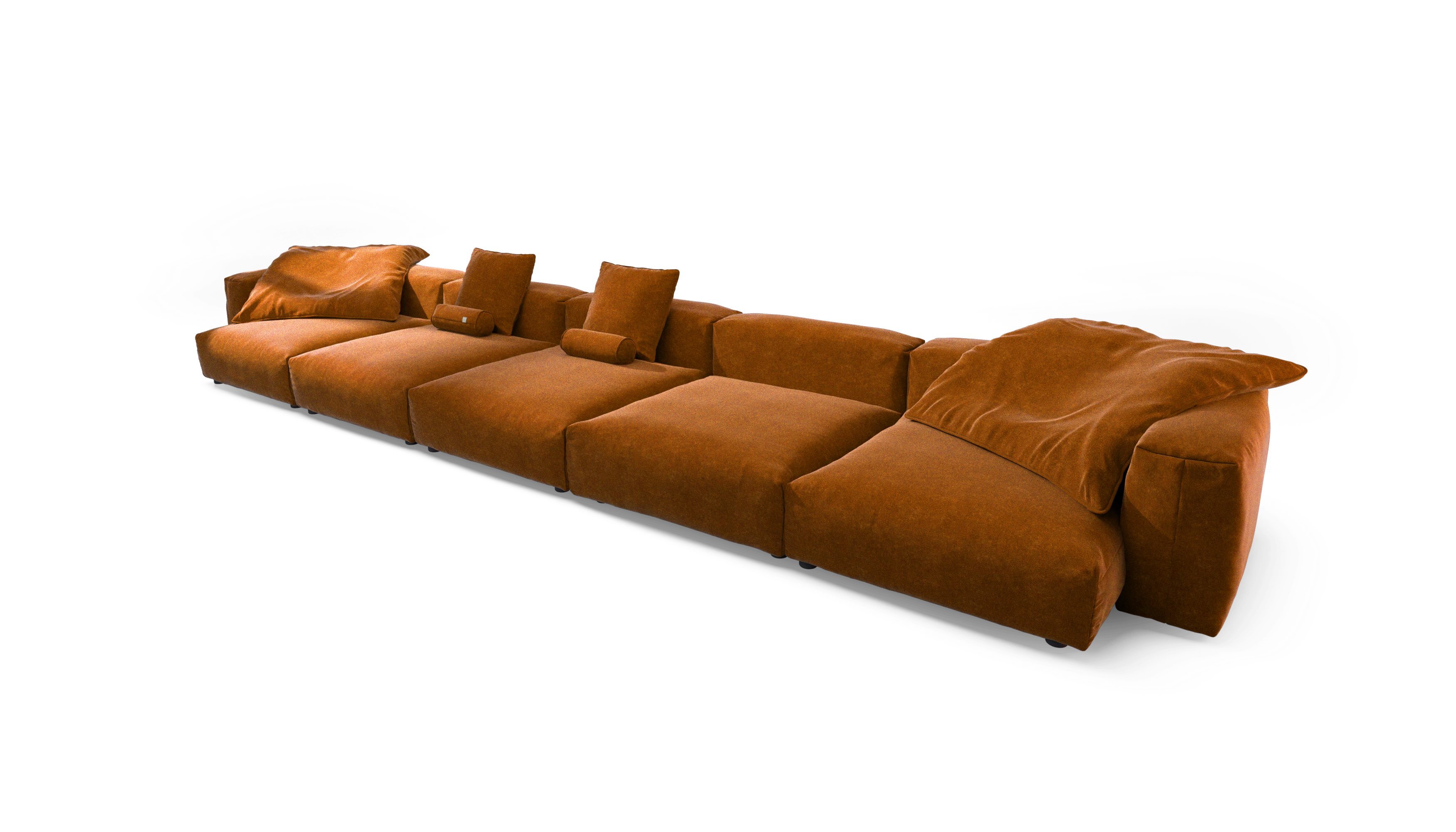 vetsak Sofa Set 06 divano angolare a U miele suave