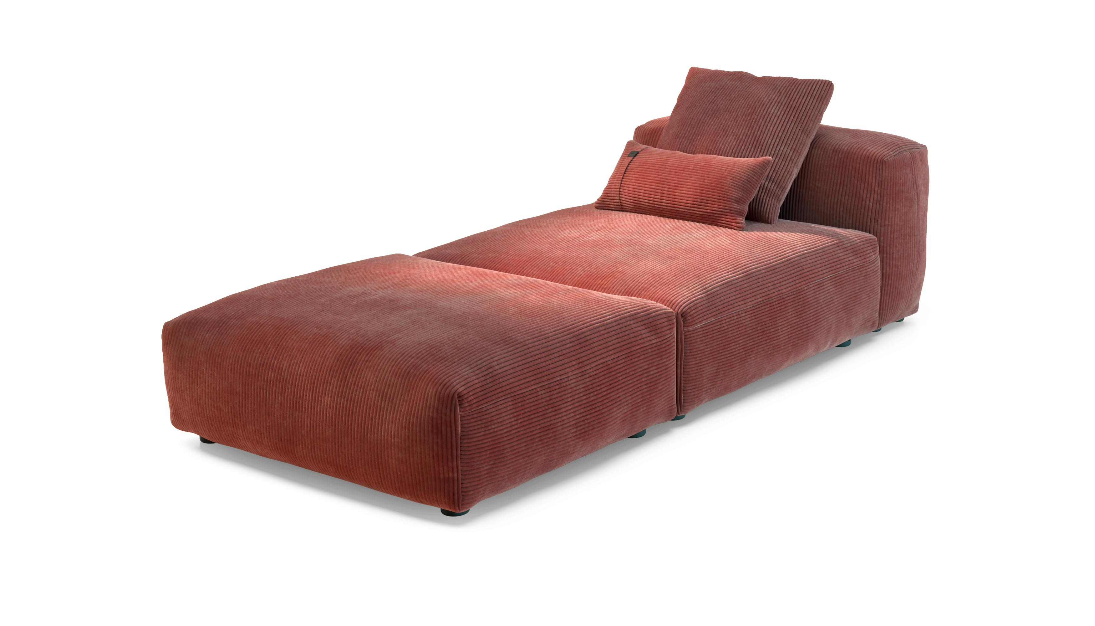 vetsak Sofa Set 07 Sun Lounger divano brick velluto