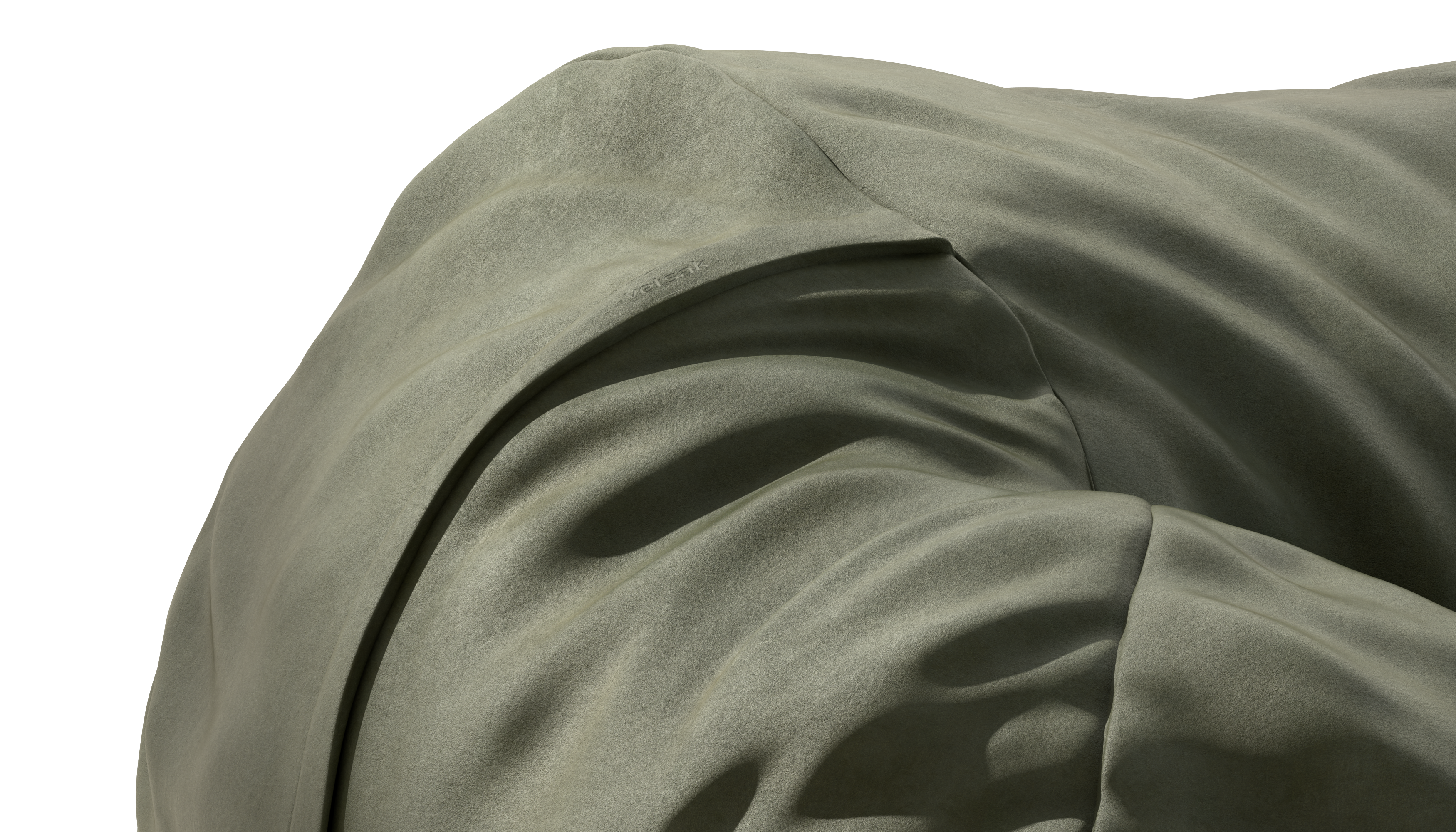 vetsak Pouf Large poltrona sacco pelle oliva