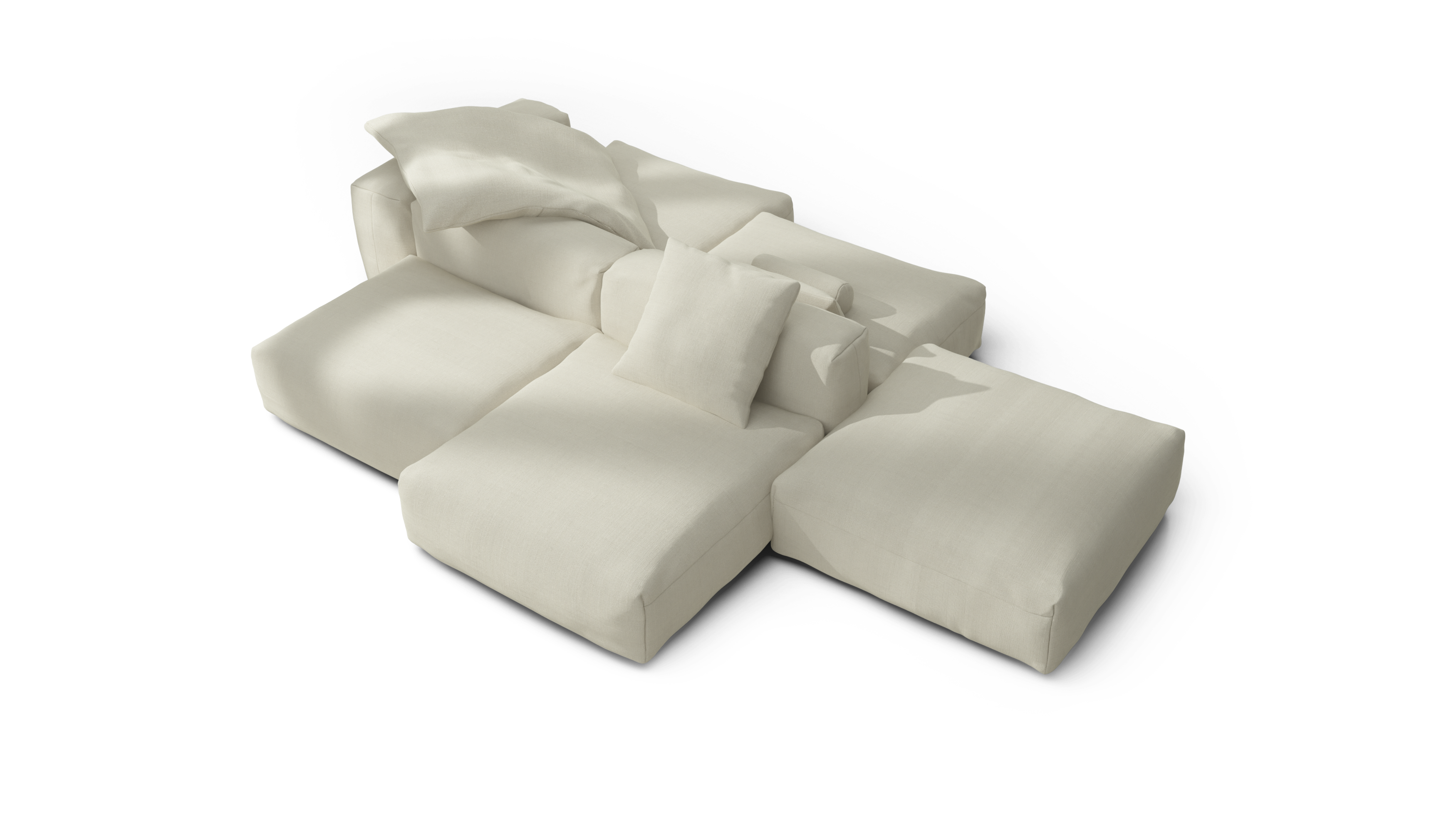 vetsak Sofa Set 09 divano isola crema 346x241 7 posti