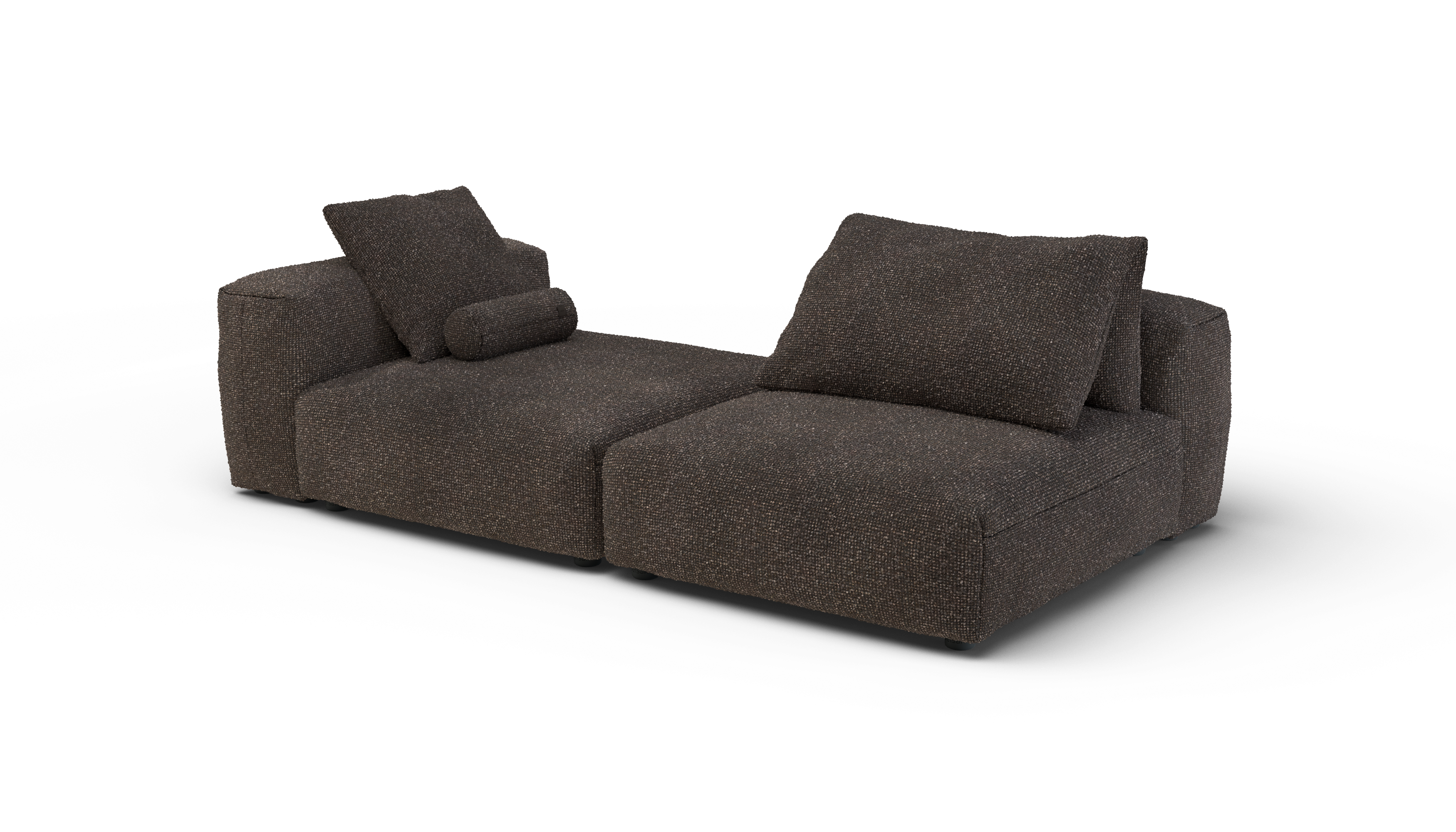 vetsak Sofa Set 01 XLarge divano modulare Nub noce 210x136 profondo