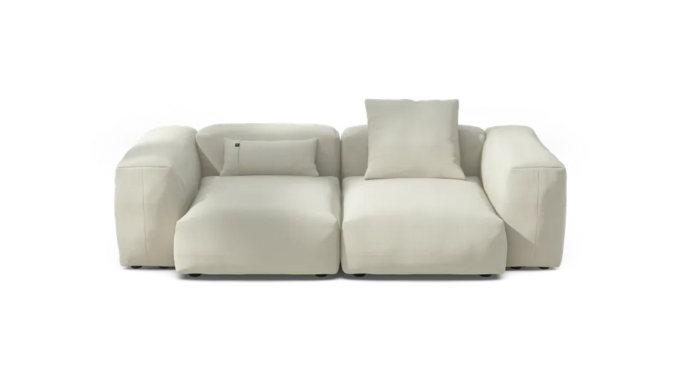 Vetsak Sofa Set 02 Medium divano grande Pique crema 230x115