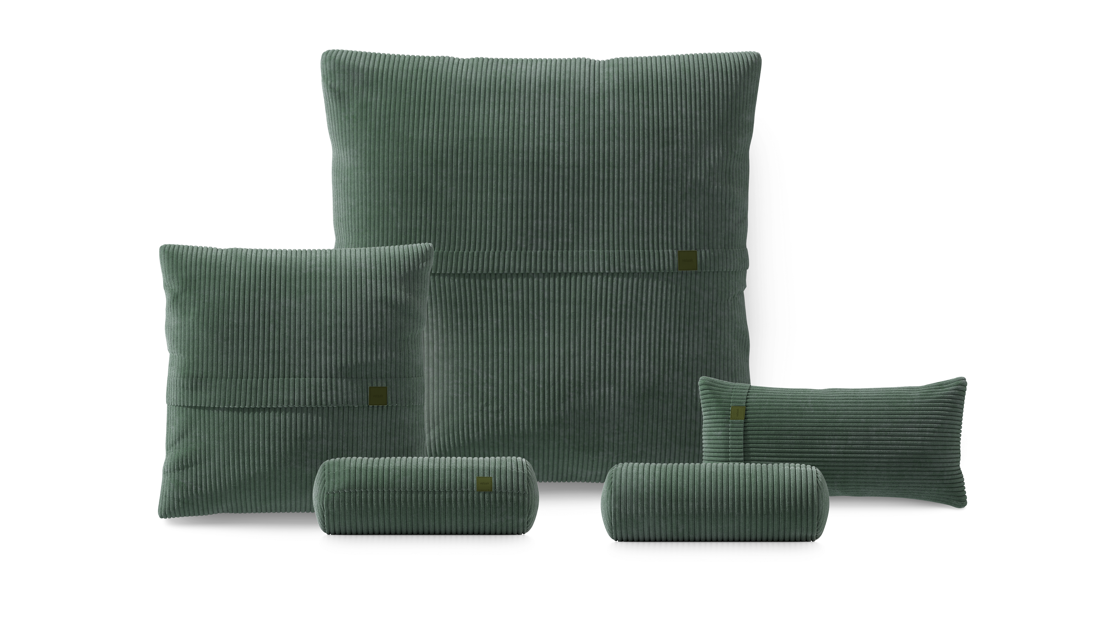 Vetsak Pillow Set 4 set 4 cuscini velluto verde hunter