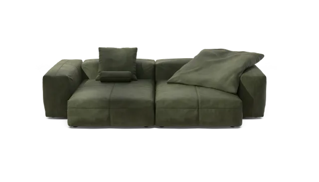 vetsak Sofa Set 02 XL divano pelle oliva 3,5 posti