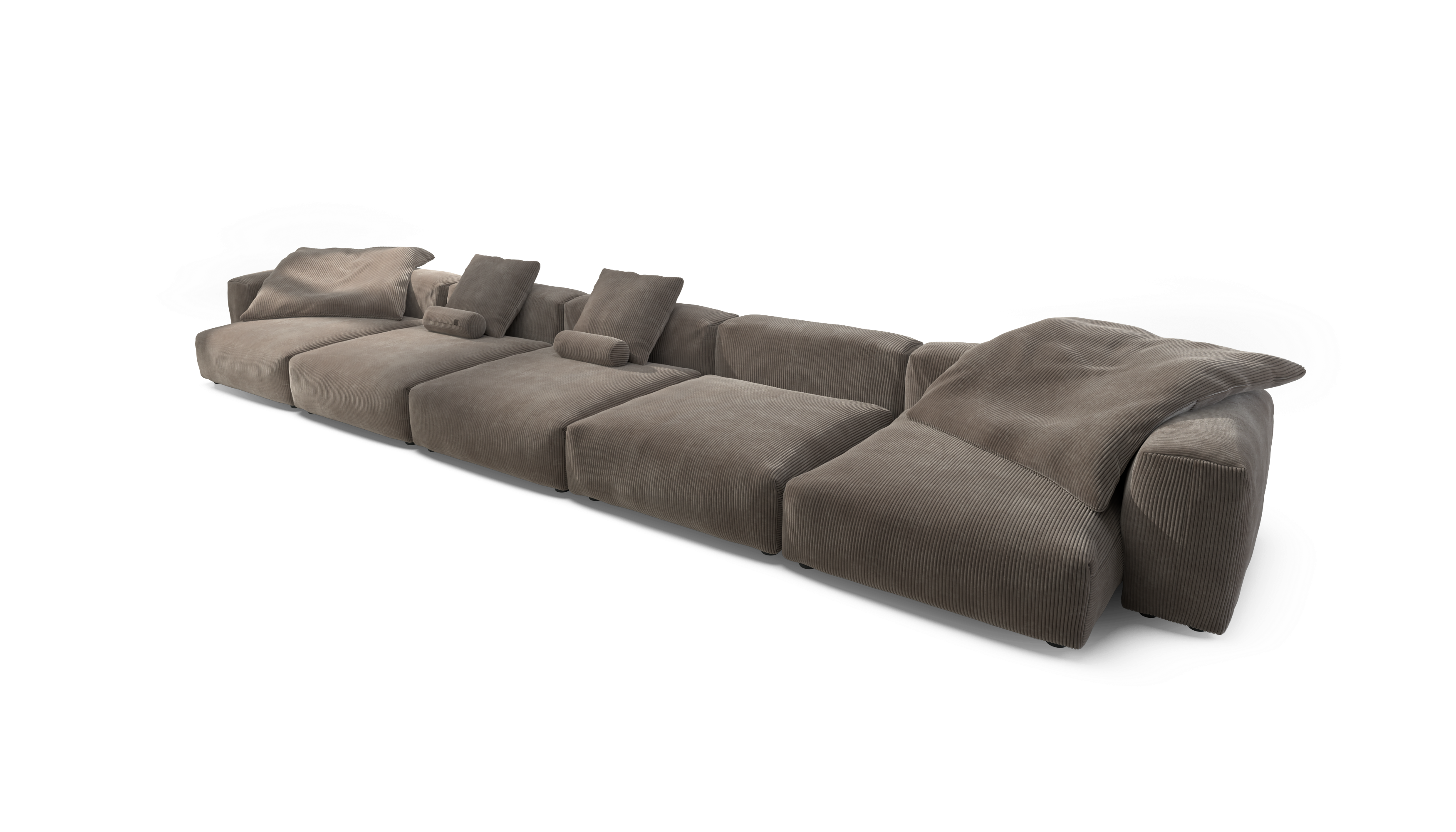 vetsak Sofa Set 06 divano angolare moka a U