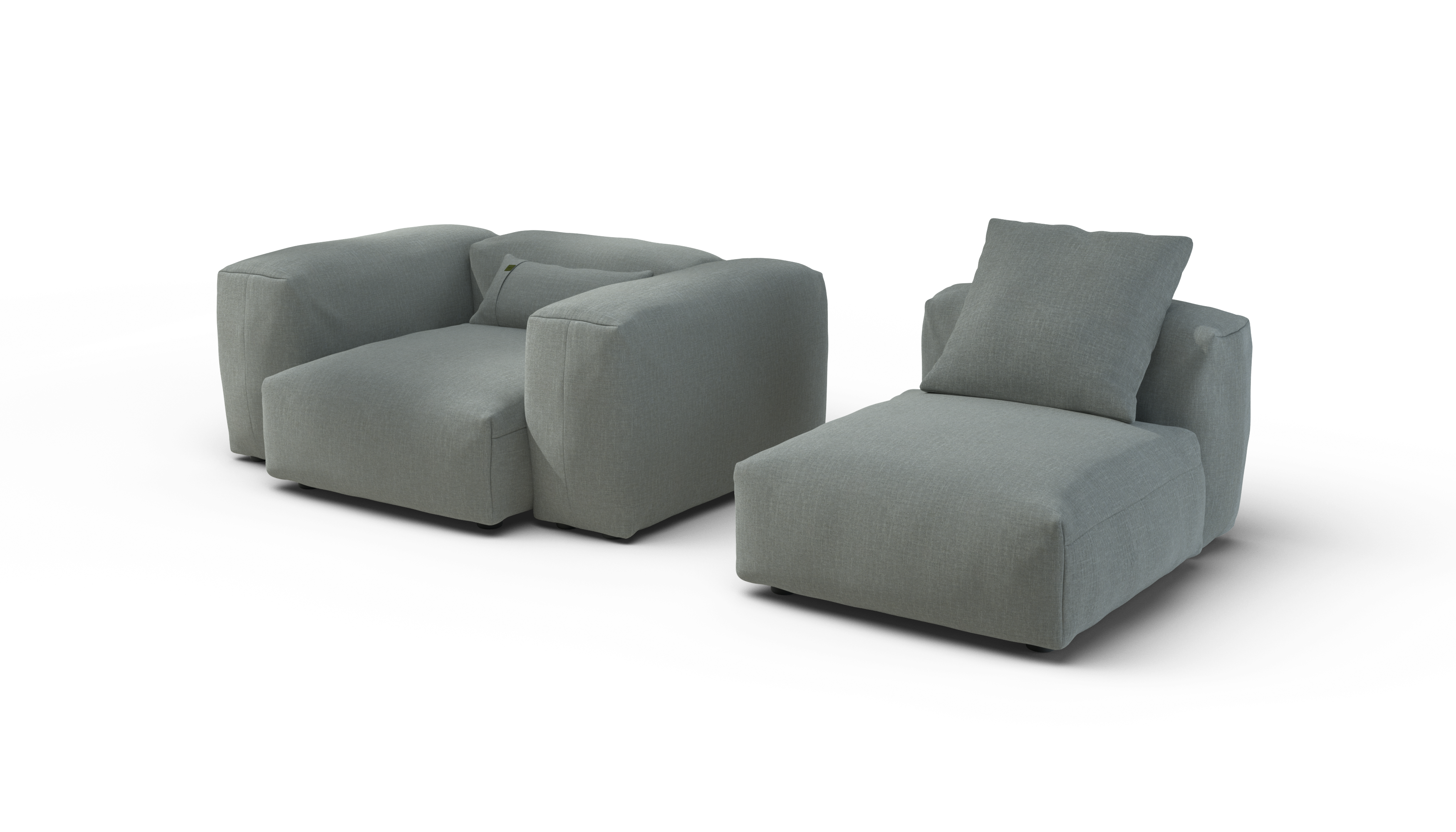 vetsak Sofa Set 02 M divano modulare 2,5 posti Sage Breeze