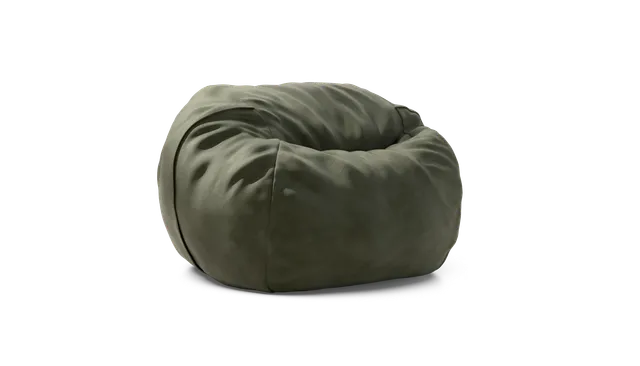 vetsak Cover Beanbag Large fodera pelle oliva