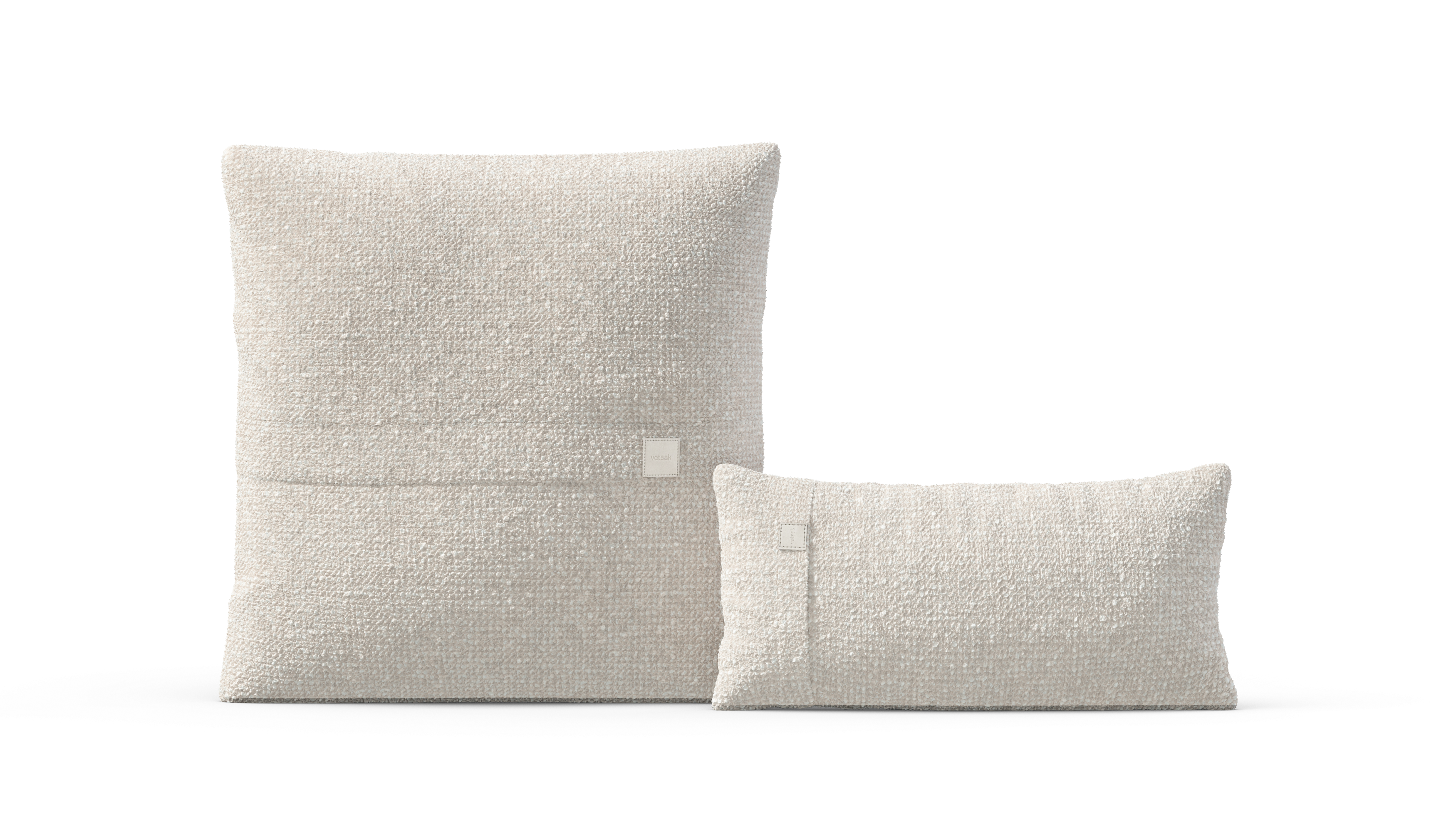 vetsak Pillow Set 1 set cuscini crema in nub 2 pezzi
