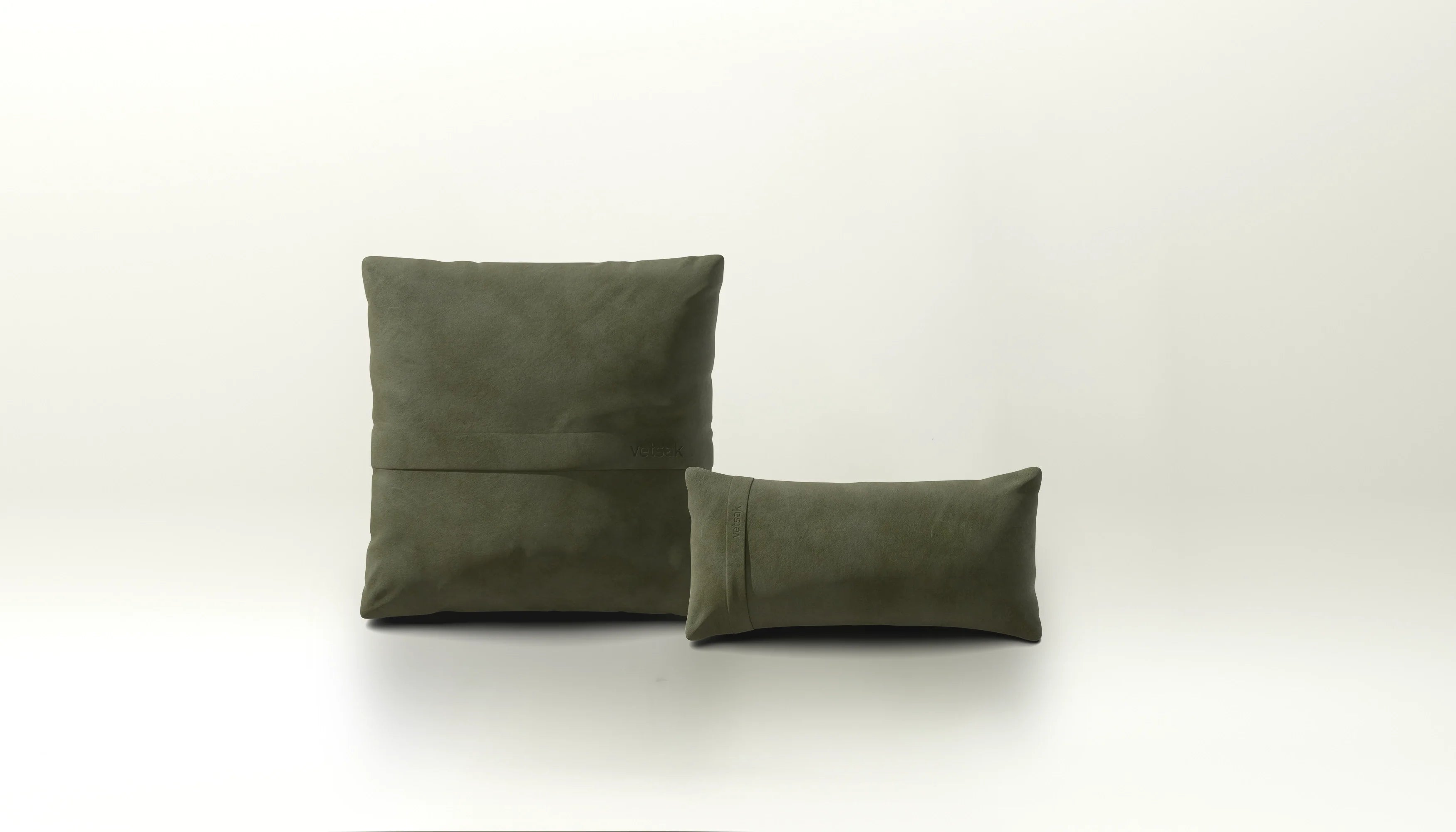 Vetsak Set 1 set cuscini pelle oliva