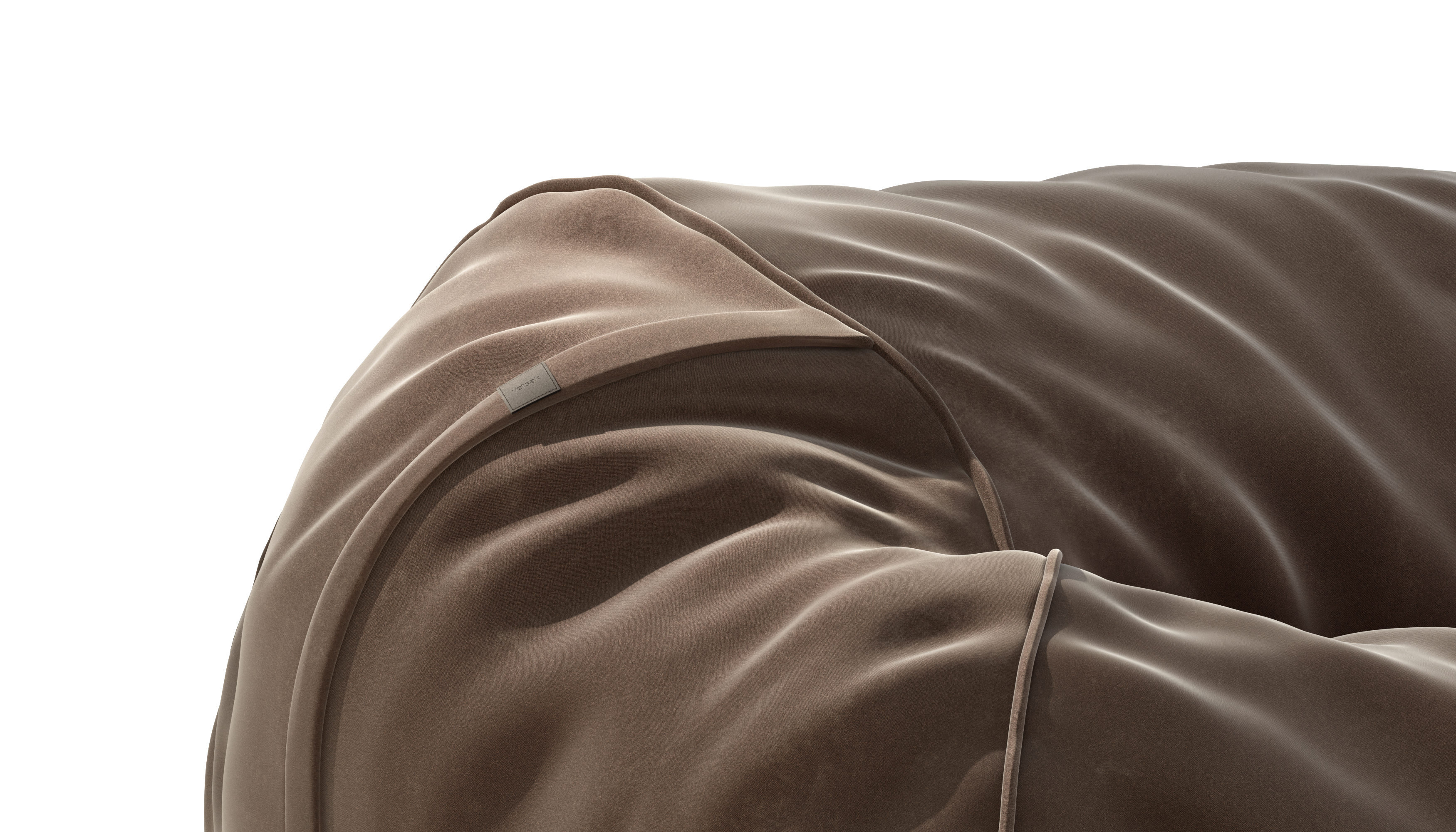 vetsak Beanbag Medium fodera pouf espresso suave
