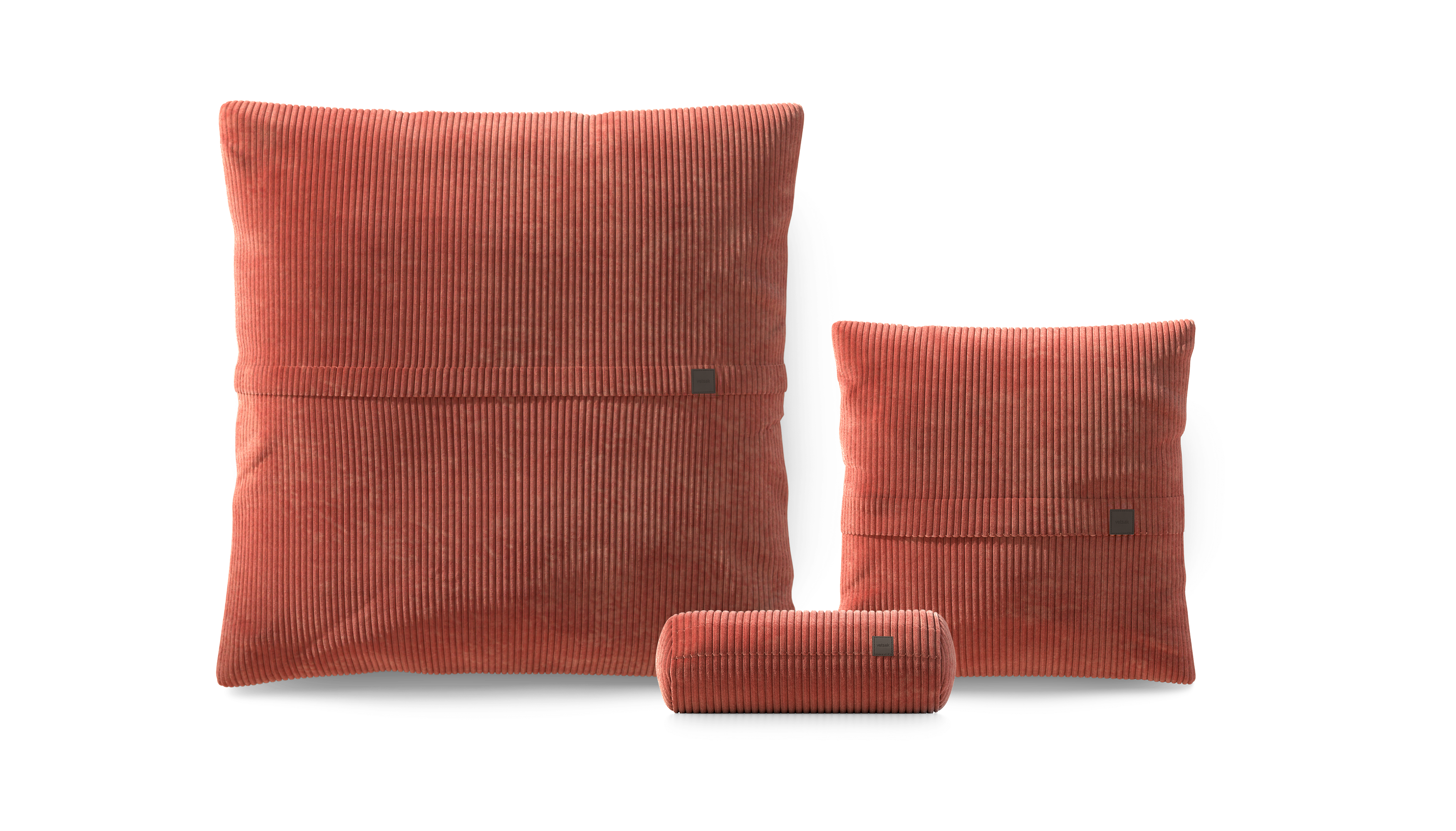 vetsak Pillow Set 2 set cuscini Brick in velluto