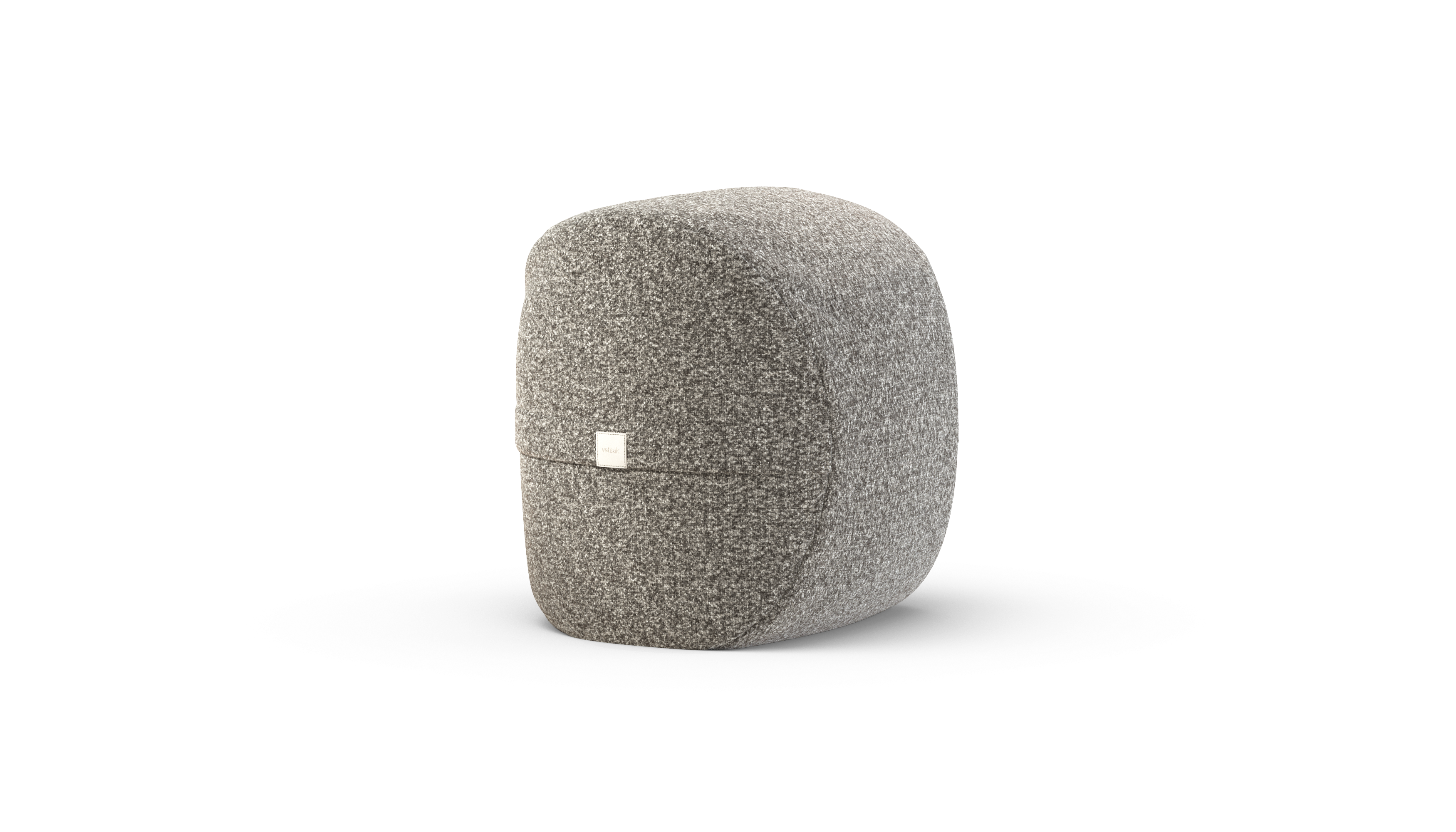 vetsak Footsak pouf platinum effetto sassolini