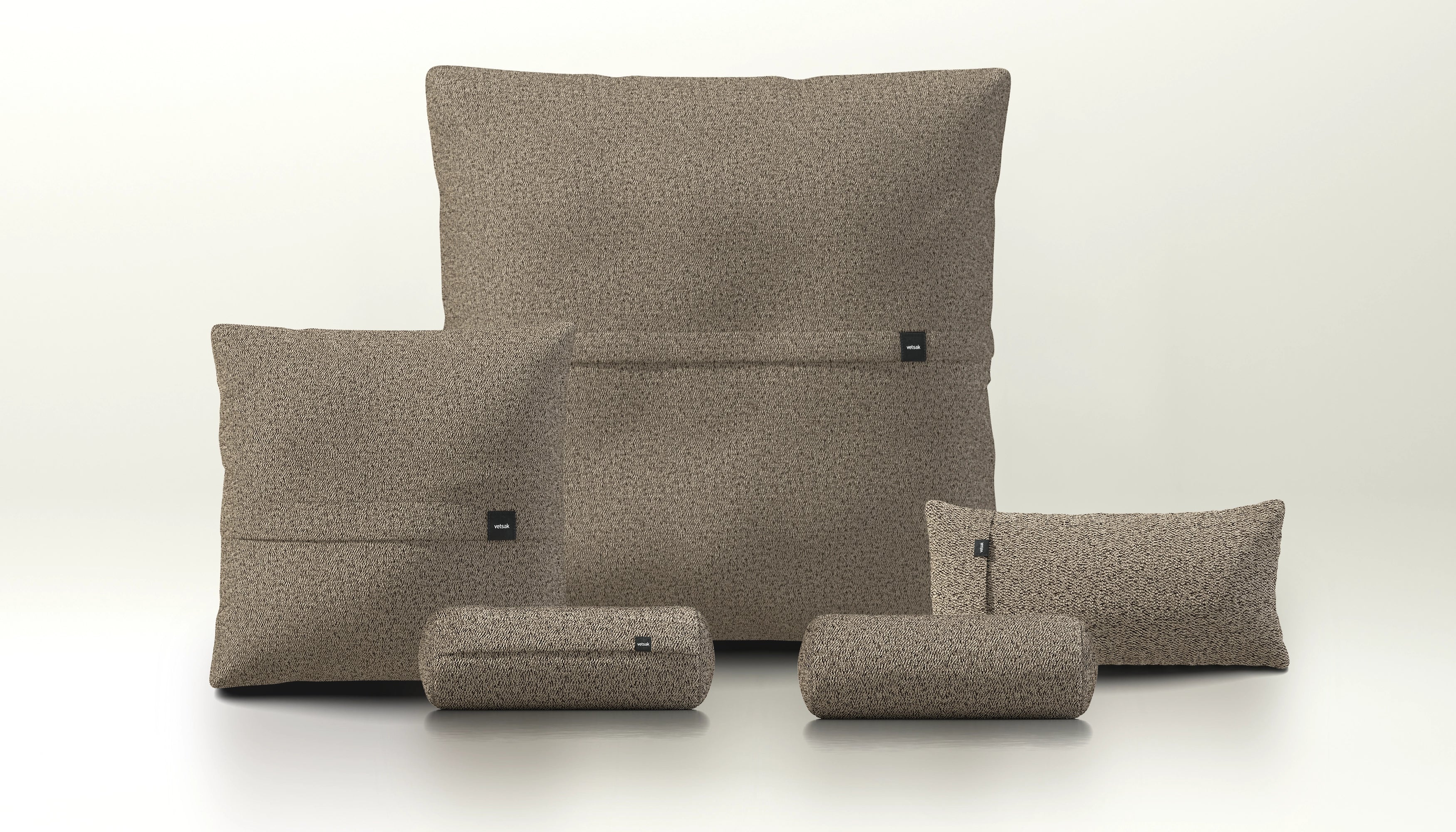 vetsak Pillow Set 4 set 4 cuscini taupe loop