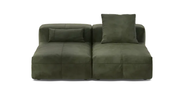 Vetsak Sofa Set 01 Medium divano modulare pelle oliva