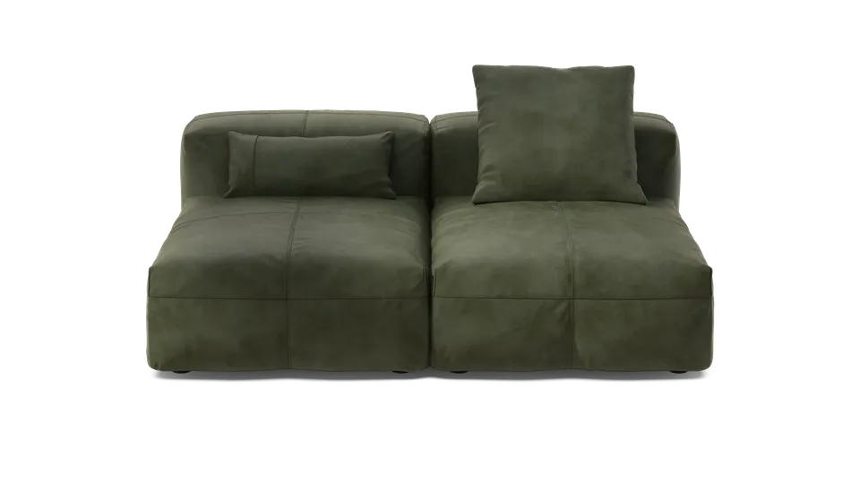 Vetsak Sofa Set 01 Medium divano modulare pelle oliva