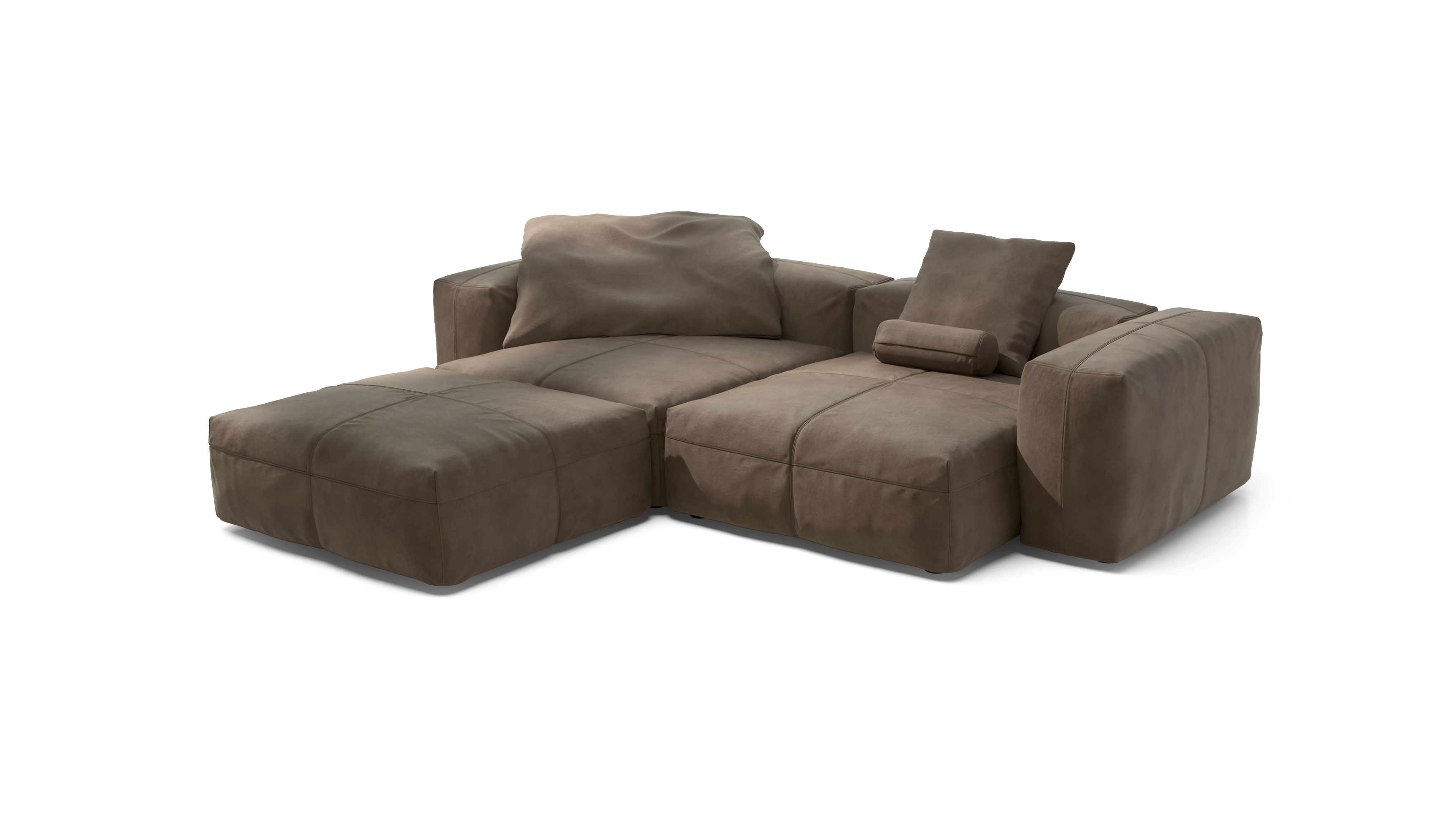 vetsak Sofa Set 03 divano 4 posti cacao pelle