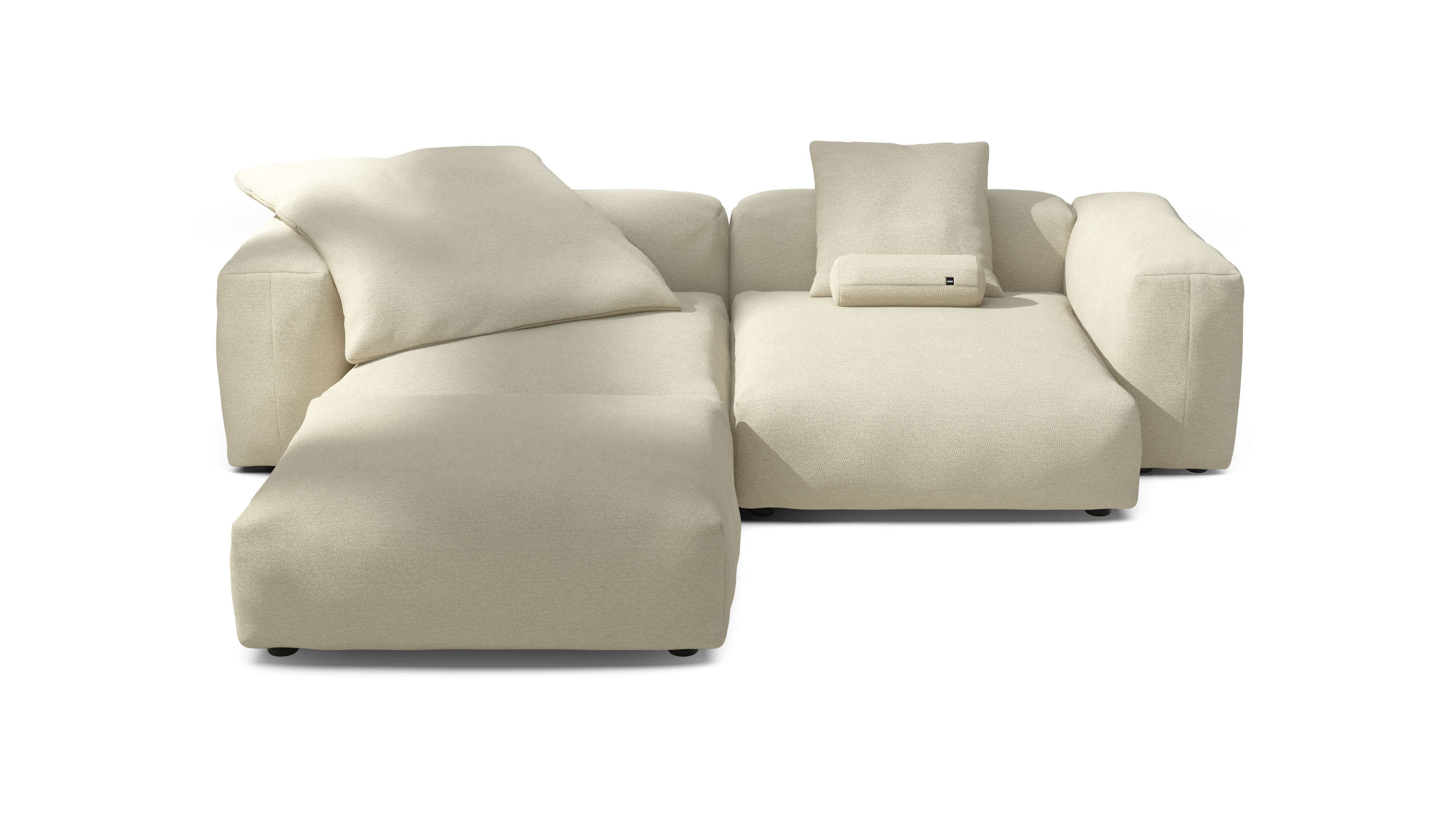 vetsak Sofa Set 03 divano angolare beige 272x220 cm seduta profonda