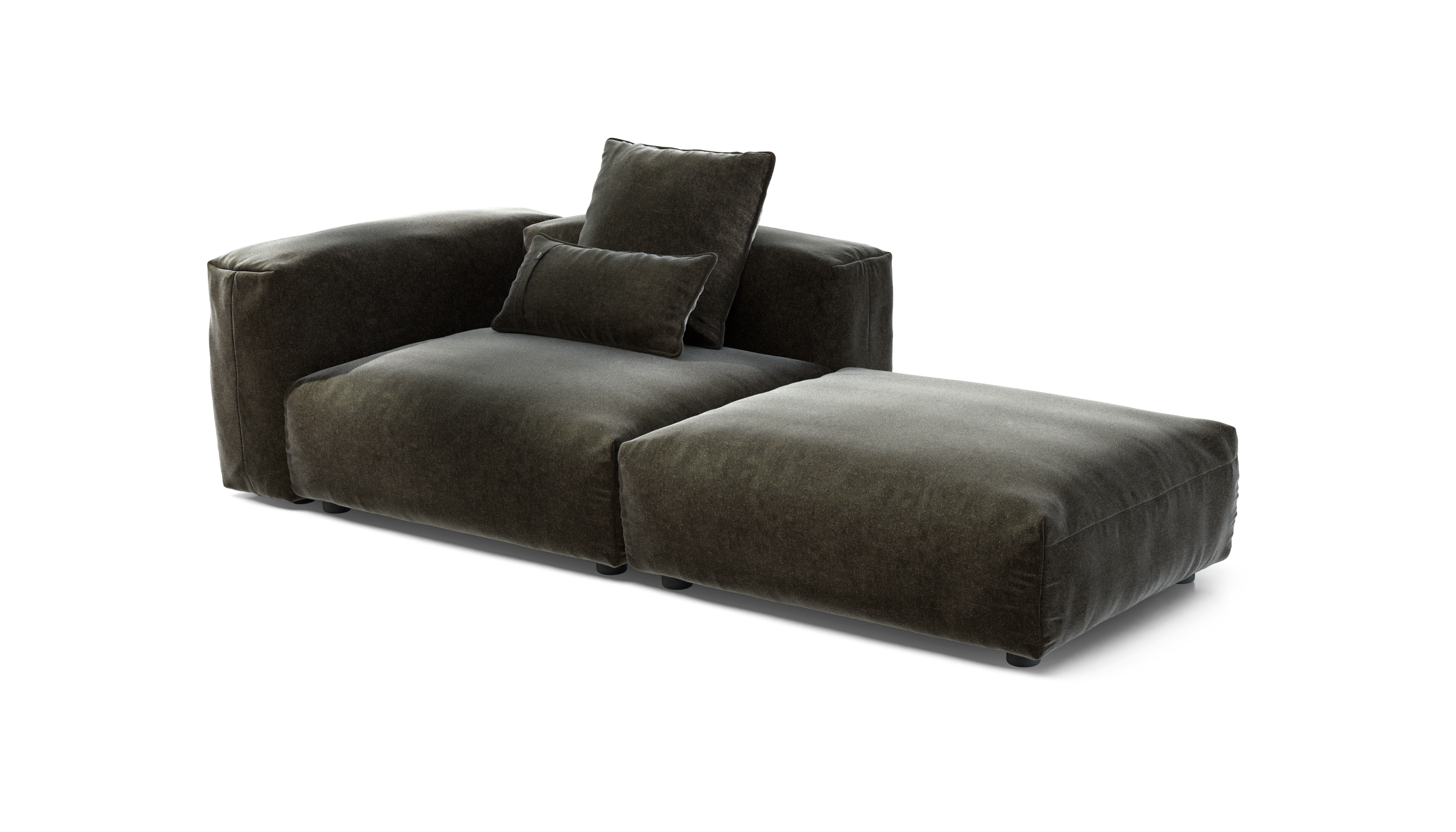 vetsak Sofa Set 01 Large divano modulare Anthracite 210x115