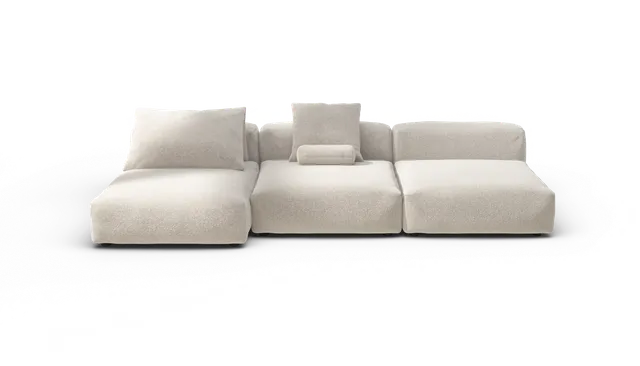vetsak Set 04 divano modulare crema Nub 5 posti
