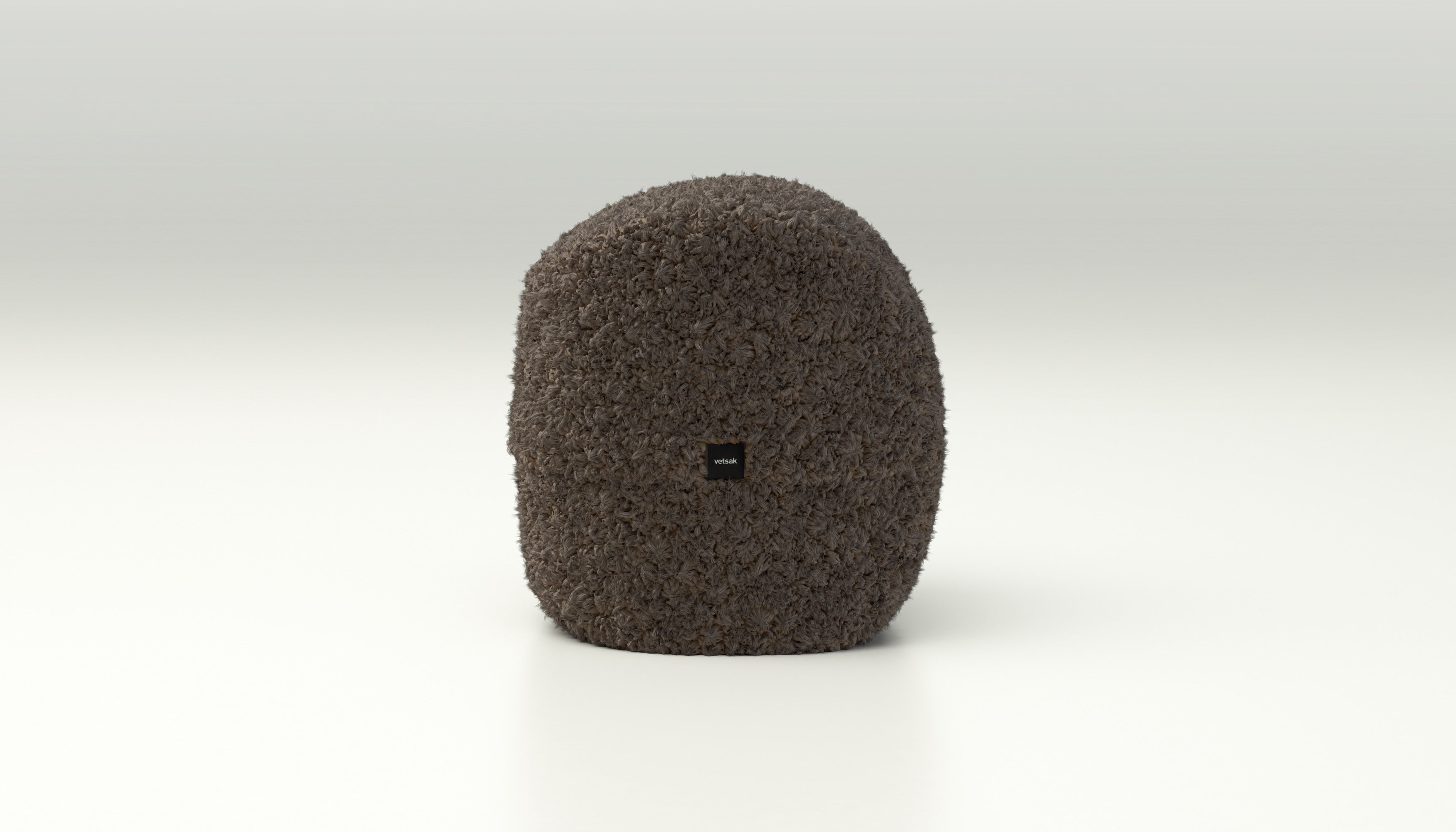 vetsak Footsak Doodle pouf cacao in tessuto doodle