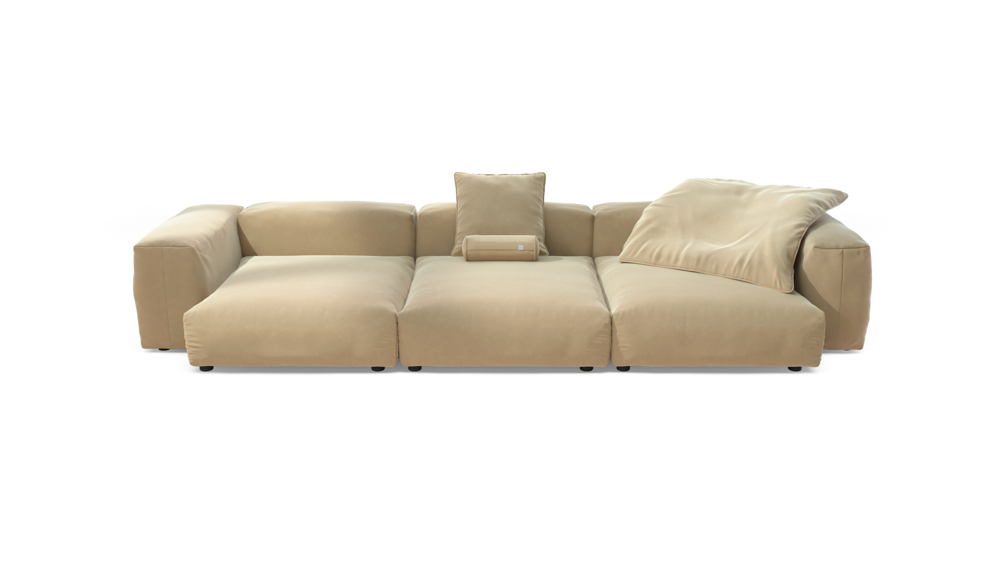 vetsak Sofa Set 05 divano angolare 5 posti crema suave