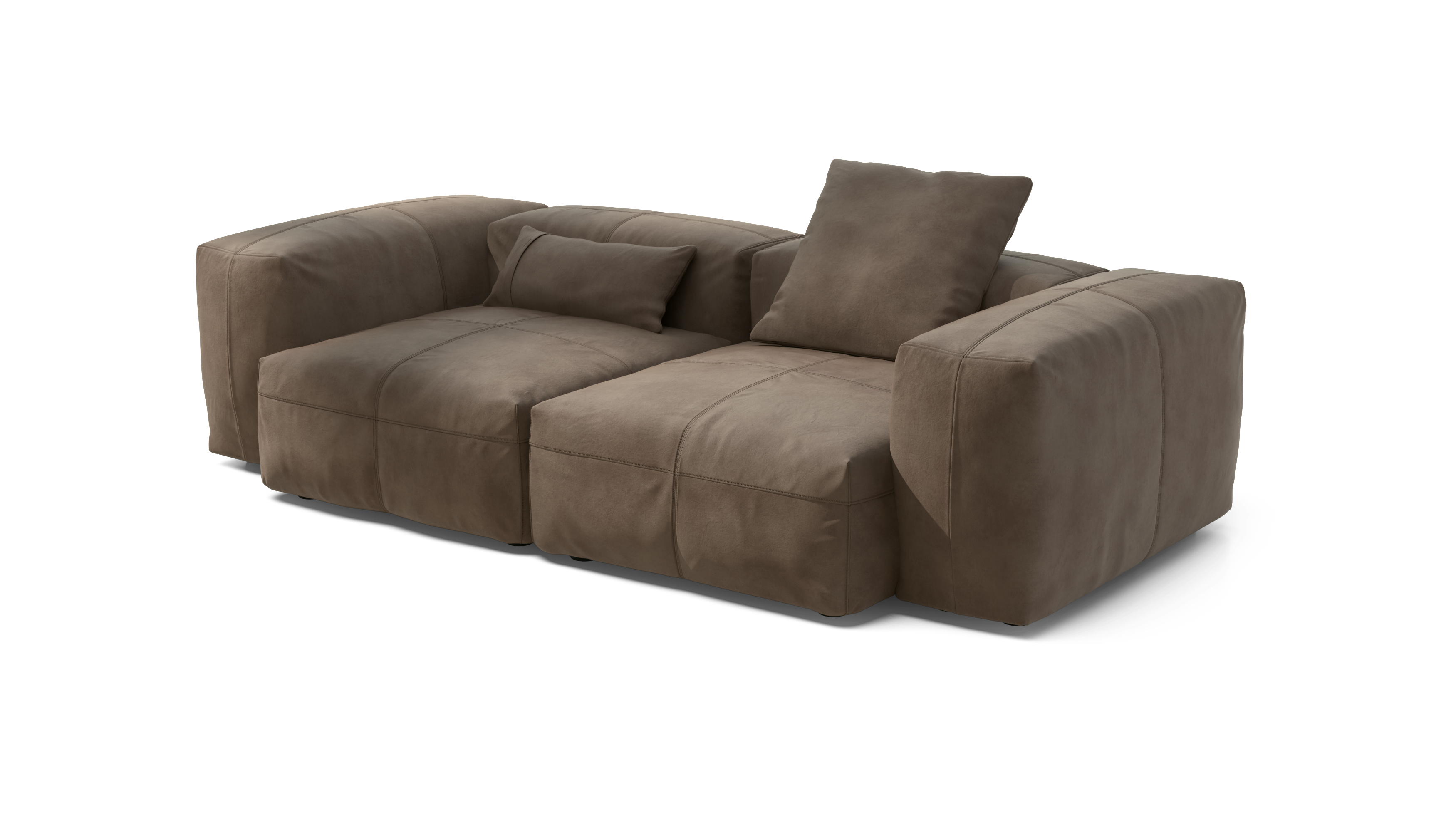 vetsak Sofa Set 02 Medium divano modulare pelle cacao