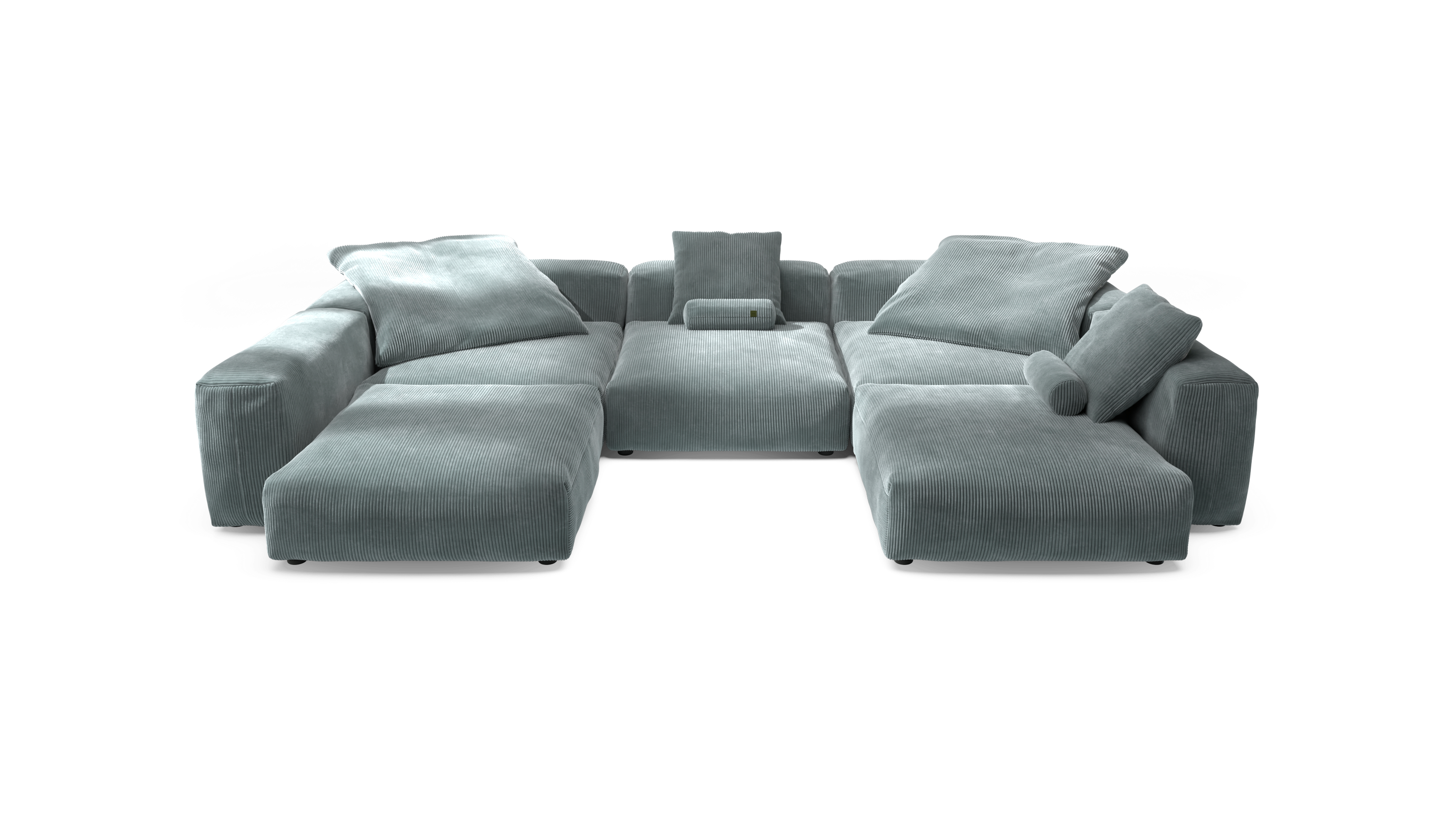 vetsak Sofa Set 06 divano menta Cord Velour a U