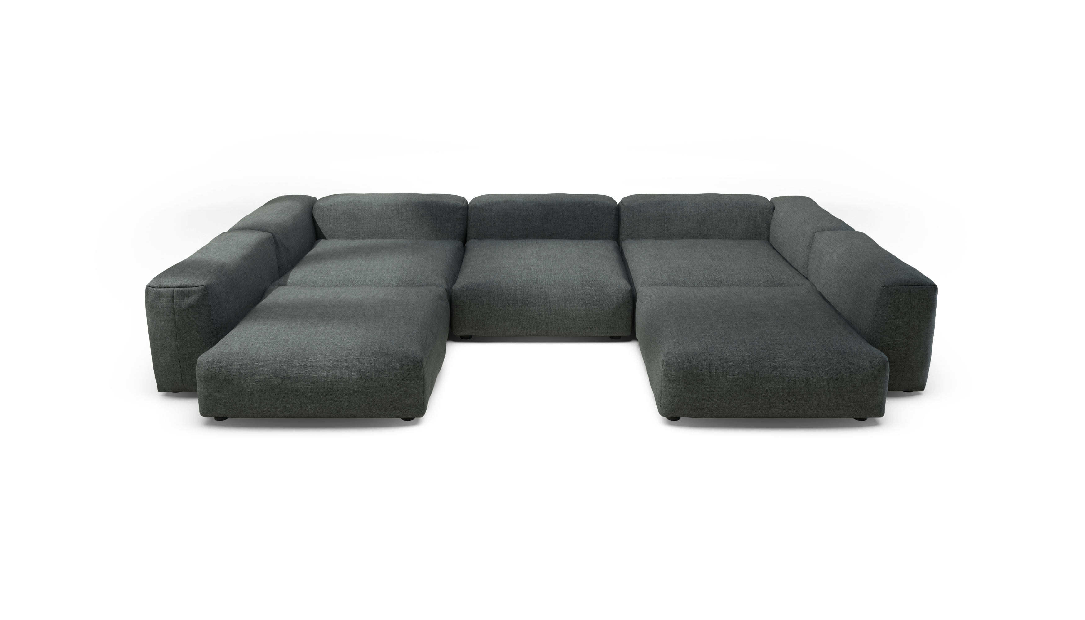 vetsak Sofa Set 06 divano angolare 7 posti grigio Pique