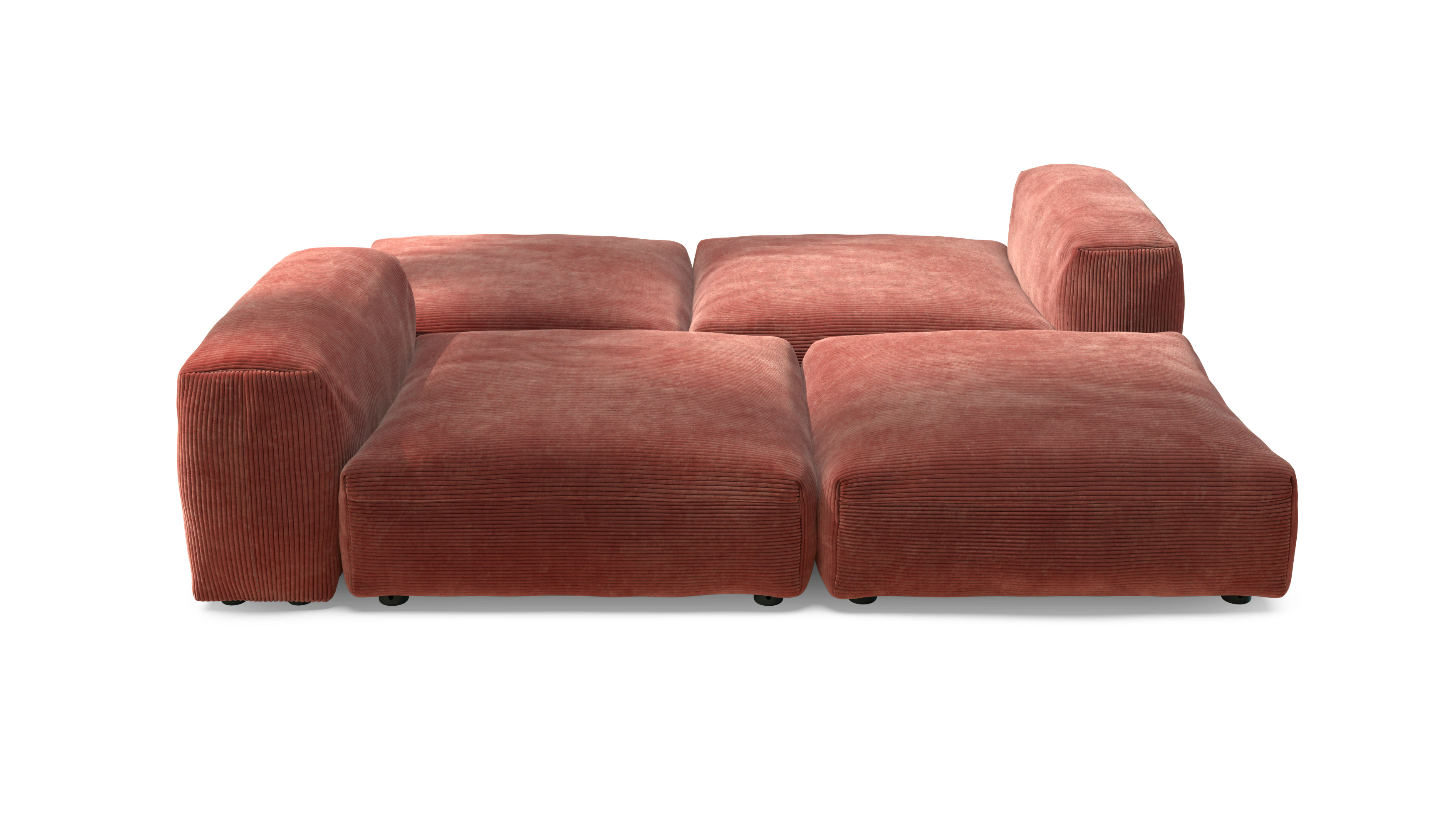 vetsak Sofa Set 08 divano mattone Cord Velour 210x241