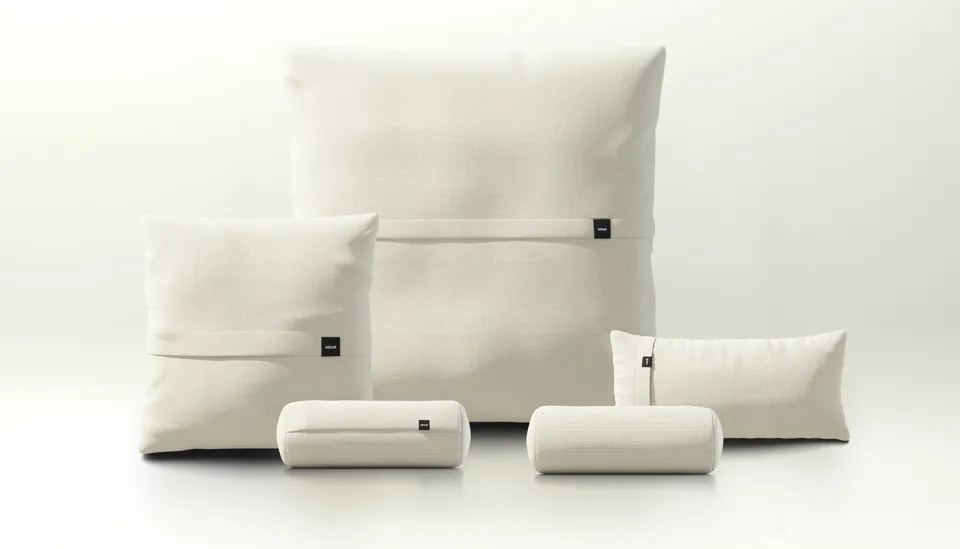 Vetsak Pillow Set 4 set cuscini Pique crema outdoor