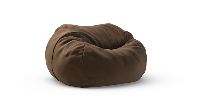 vetsak Beanbag Large pouf marrone tessuto pebble sagomato