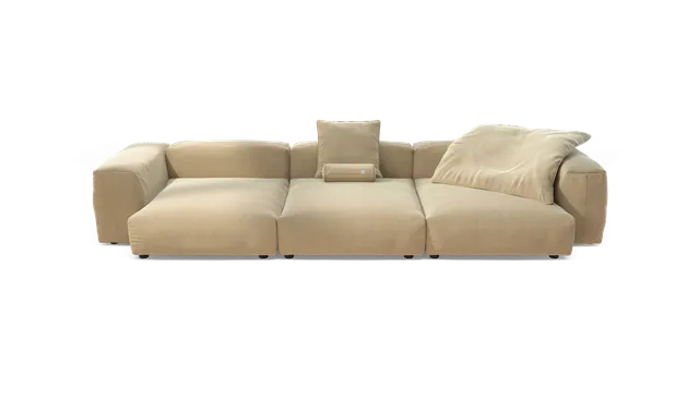vetsak Sofa Set 05 divano angolare 5 posti crema suave
