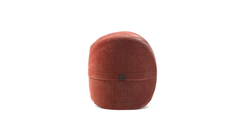 vetsak Footsak poggiapiedi pouf cord velour brick uso quotidiano