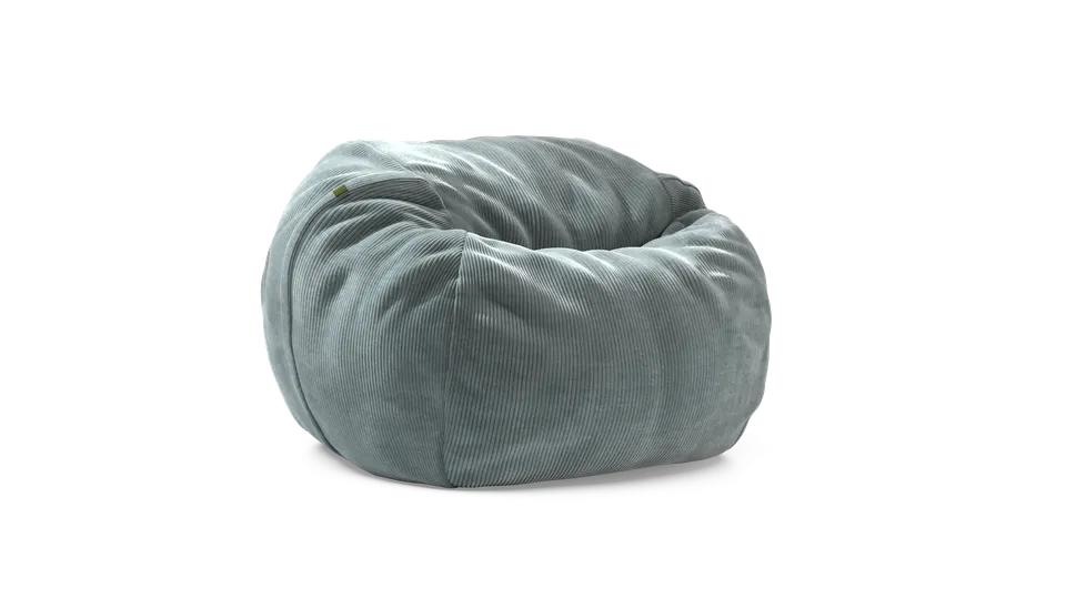 vetsak Beanbag Medium pouf mint velluto coste