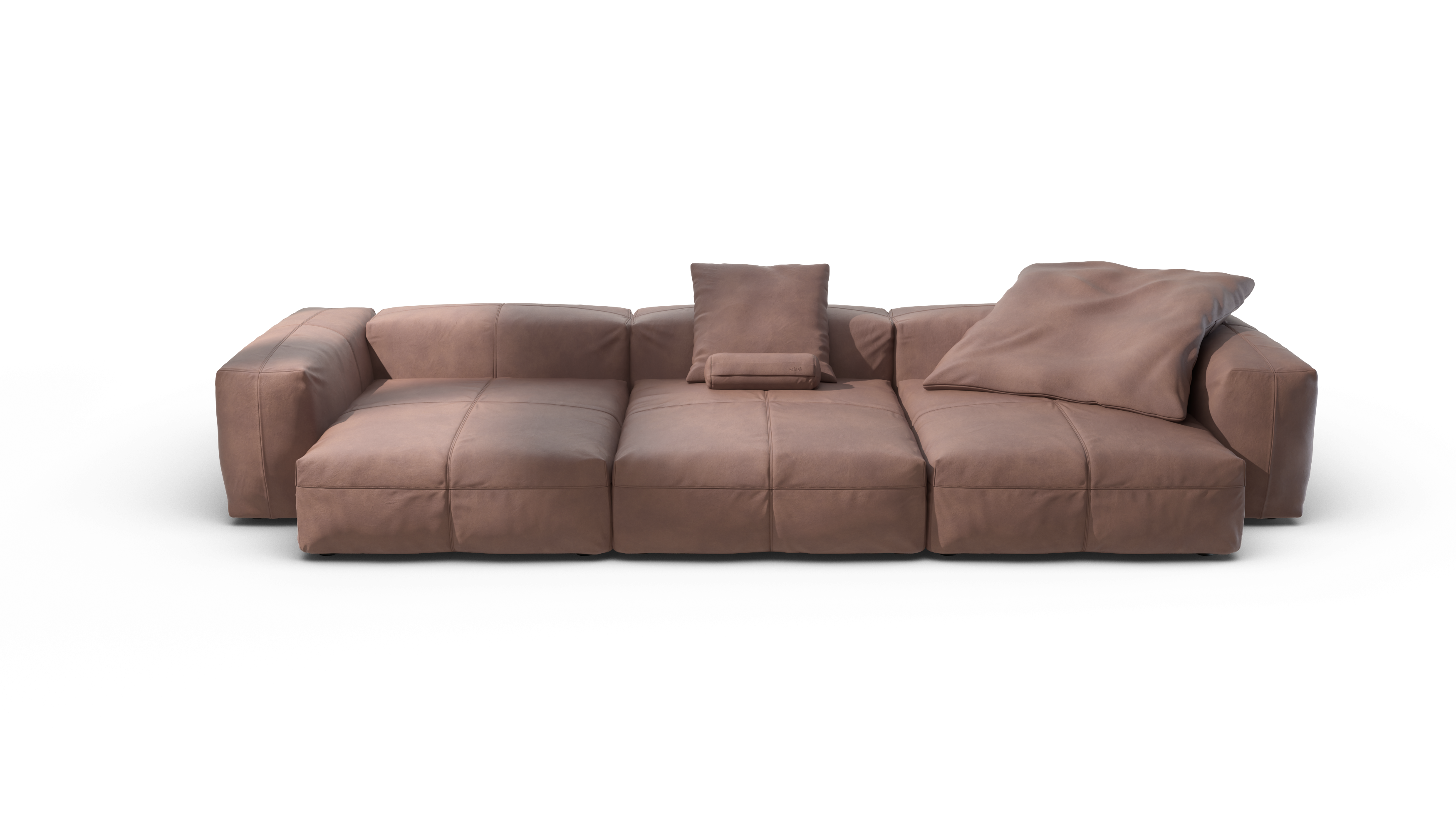 vetsak Sofa Set 05 divano pelle pietra 5 posti