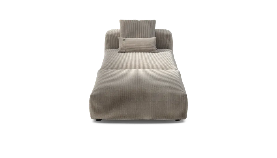 vetsak Set 07 Sun Lounger chaise longue 2 posti platino