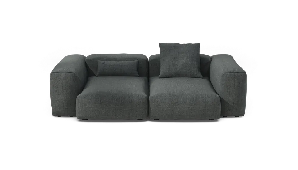 vetsak Sofa Set 02 Medium divano grigio 230x115 esterno