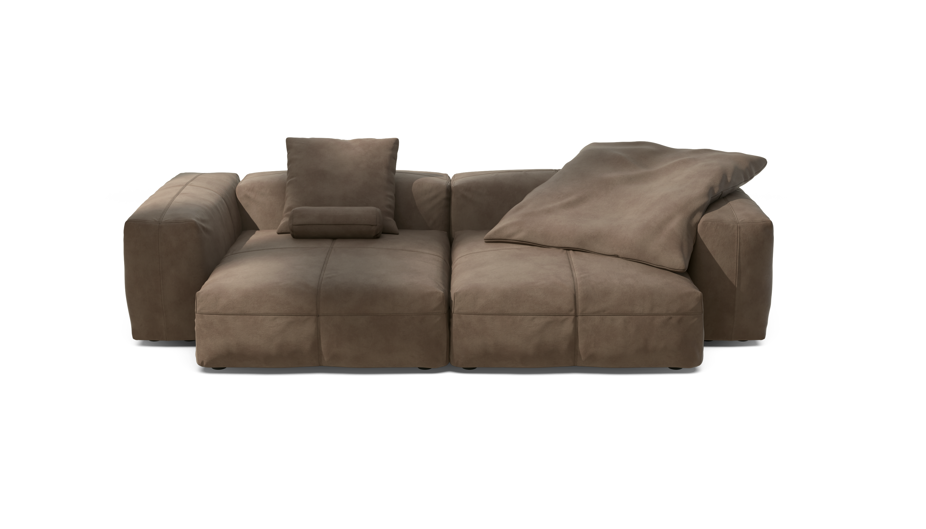 vetsak Sofa Set 02 XLarge divano pelle cacao 272x136 cm