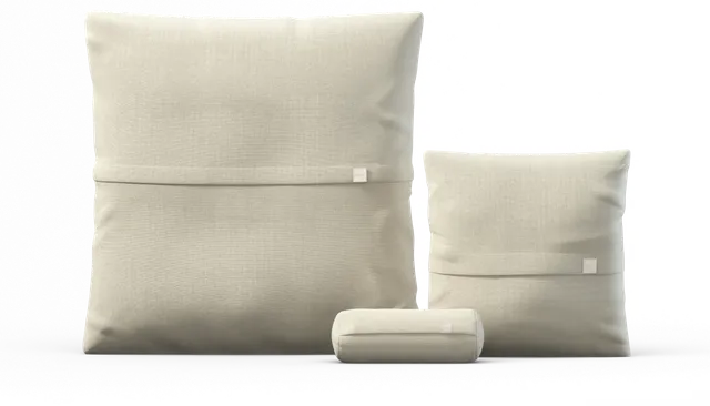 vetsak Pillow Set 2 set 2 cuscini beige in piqué