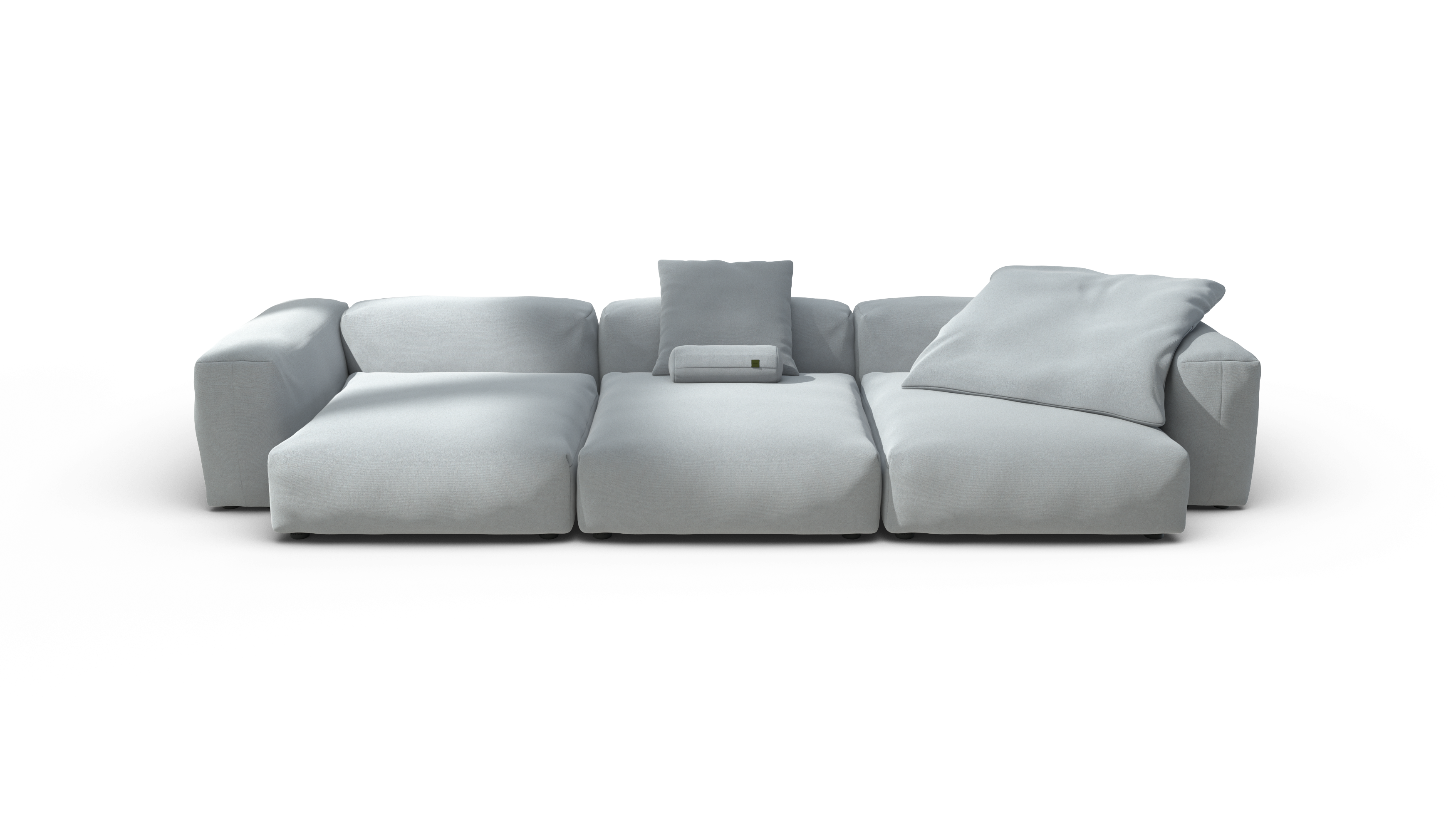 vetsak Sofa Set 05 divano angolare piqué turchese 377cm 5 posti