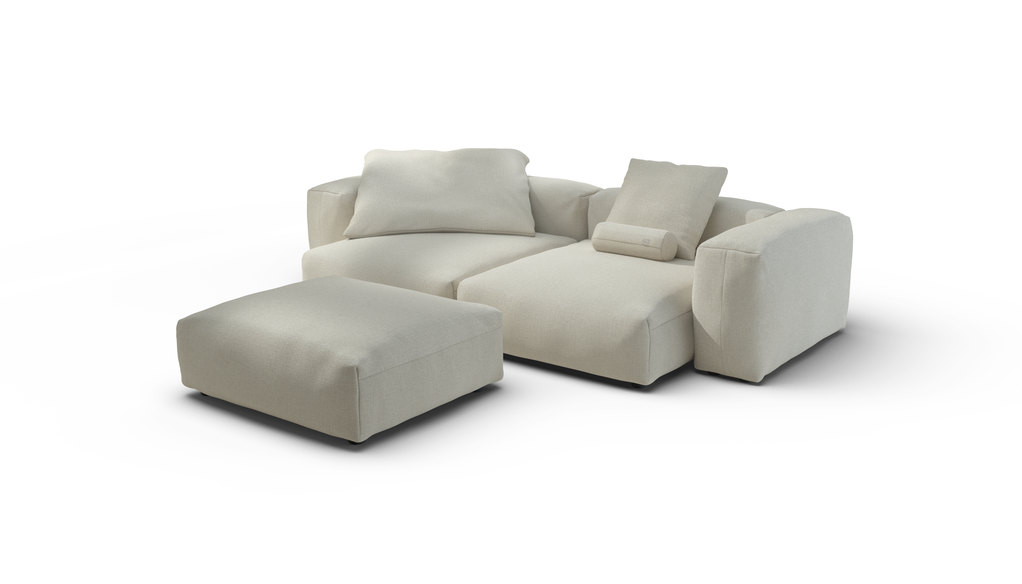 Vetsak Sofa Set 03 divano angolare 272x220 ecru