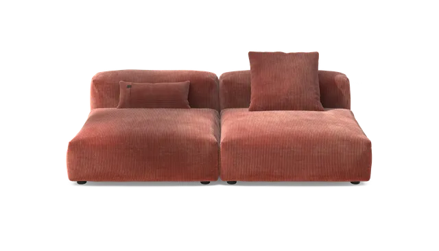 vetsak Set 01 Large divano modulare Brick Cord Velour 210x115
