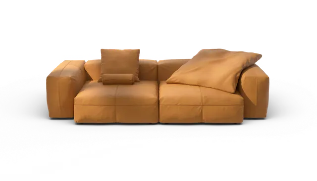 vetsak Sofa Set 02 Large divano pelle marrone 3,5 posti